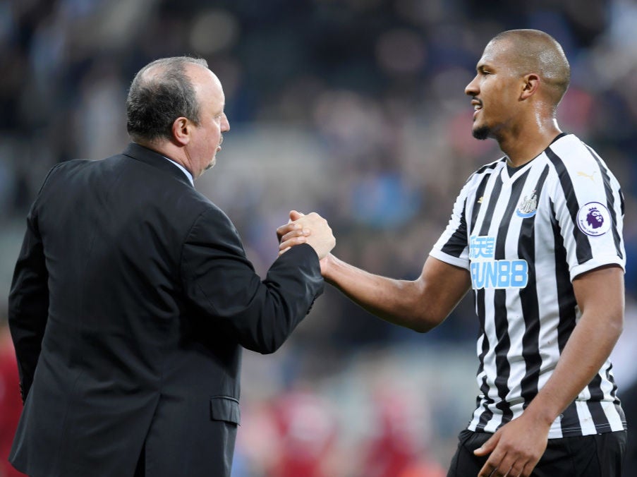 Rafael Benitez has reunited with Salomon Rondon