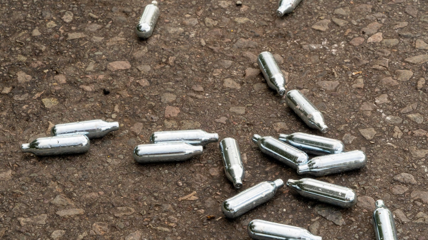 Empty nitrous oxide cannisters are a common sight on many UK streets