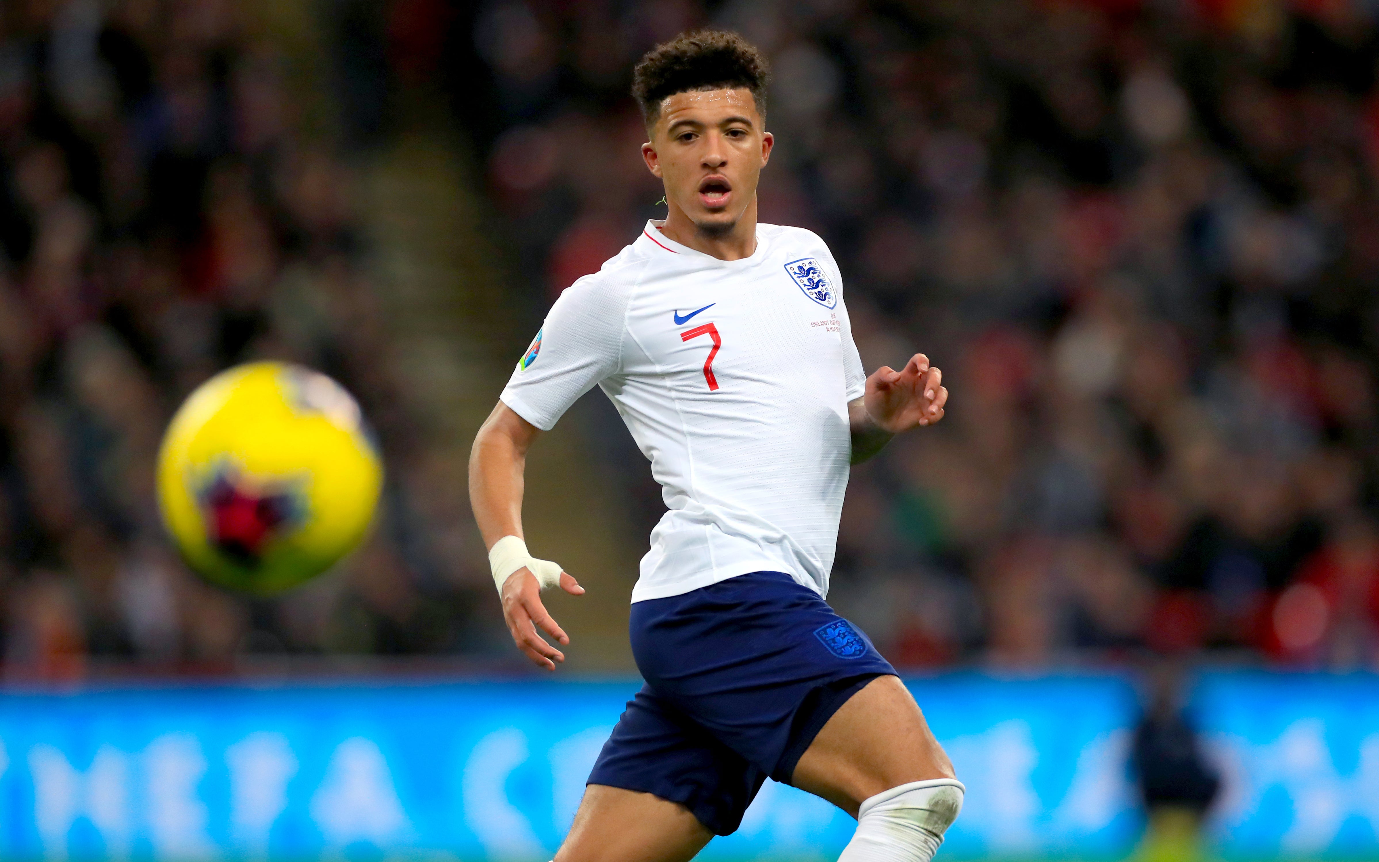 Jadon Sancho has scored three goals in 22 England appearances (Mike Egerton/PA).