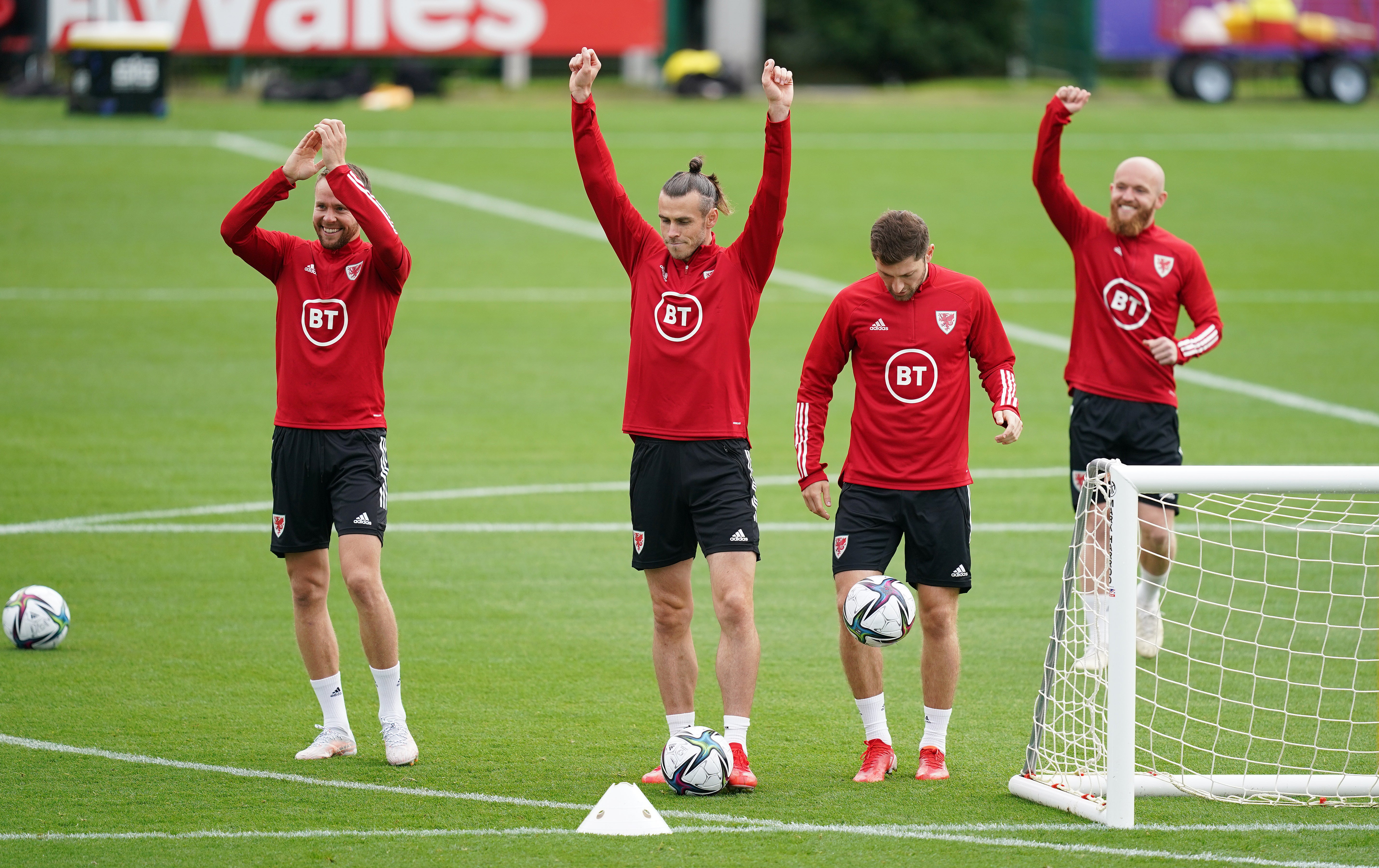 Skipper Gareth Bale (centre) and his Wales teammates resume their World Cup qualifying campaign against Belarus on Sunday (David Davies/PA)