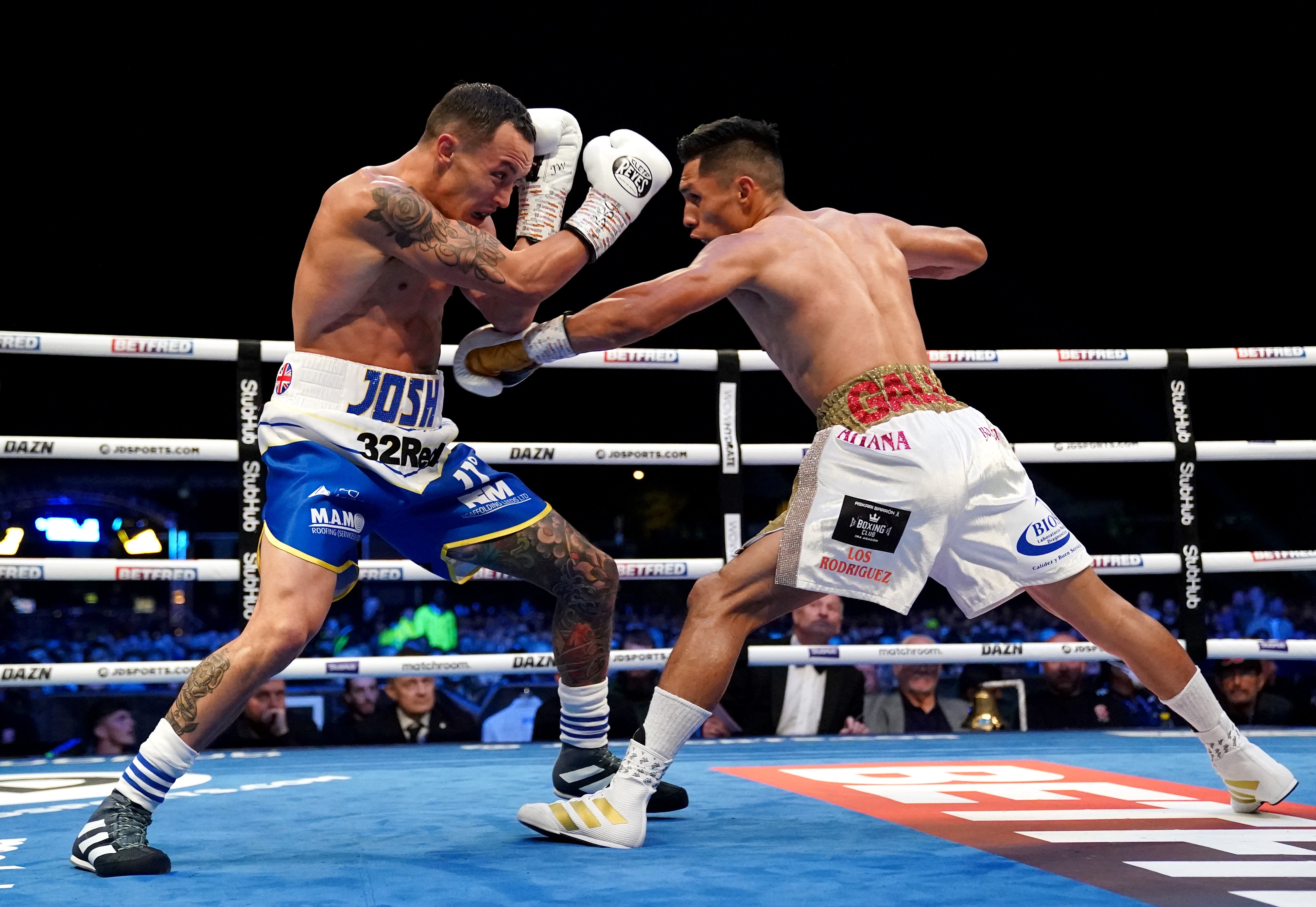 Josh Warrington’s bout with Mauricio Lara ended in a technical draw (Zac Goodwin/PA)