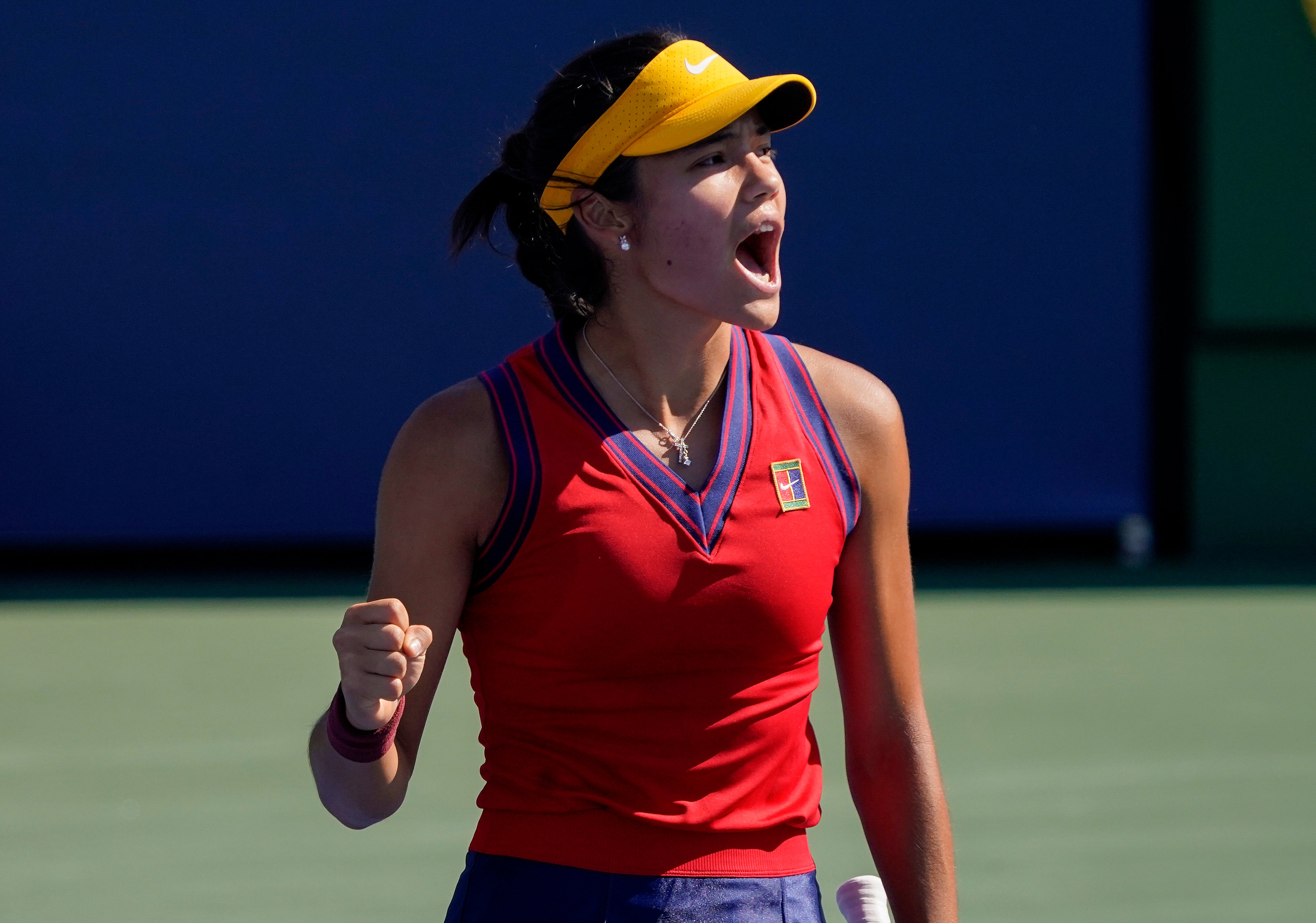 Emma Raducanu was in awesome form against Sara Sorribes Tormo (Seth Wenig/AP)