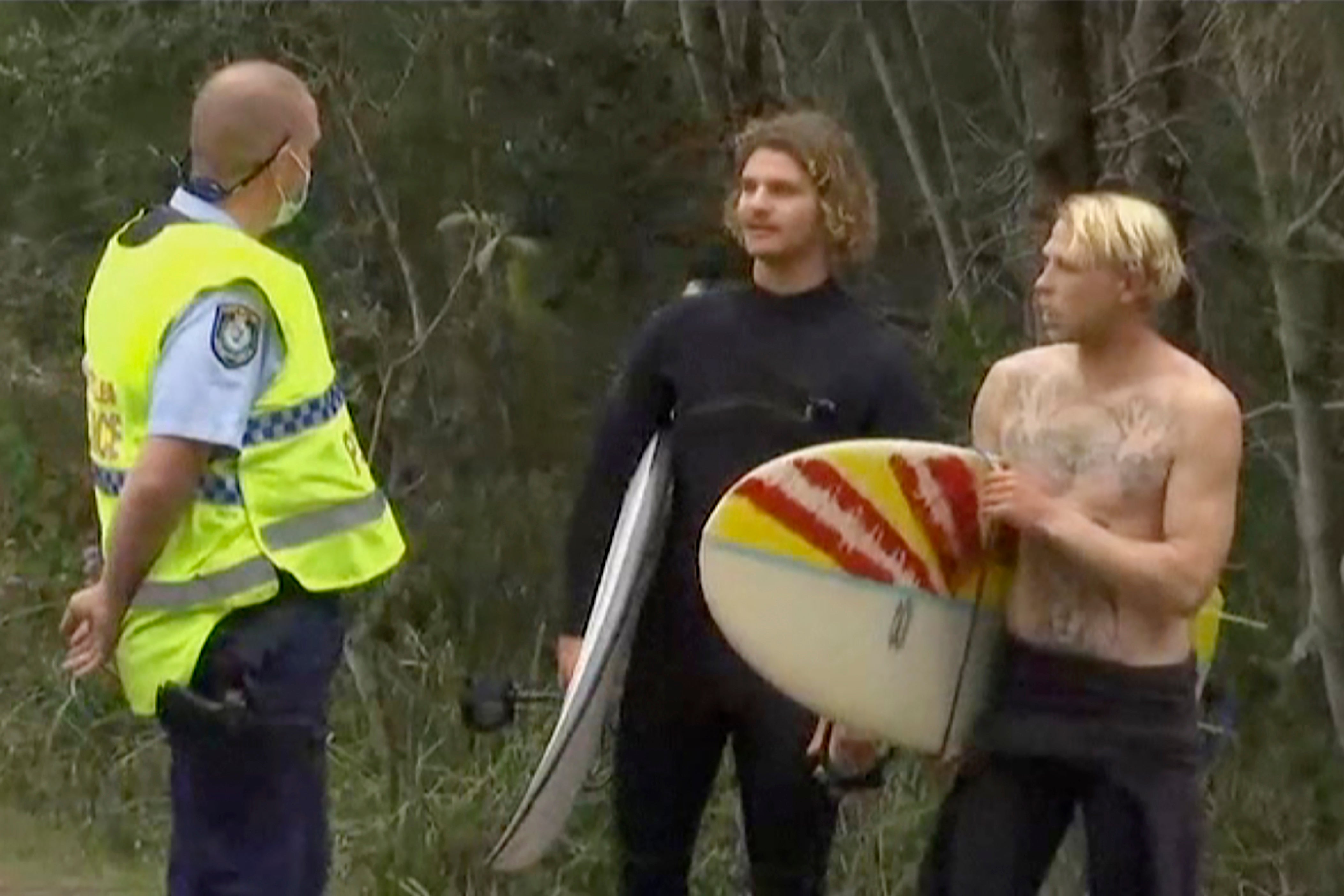 The incident took place off Shelly and Emerald beaches in Coffs Harbour, about 330 miles north of Sydney