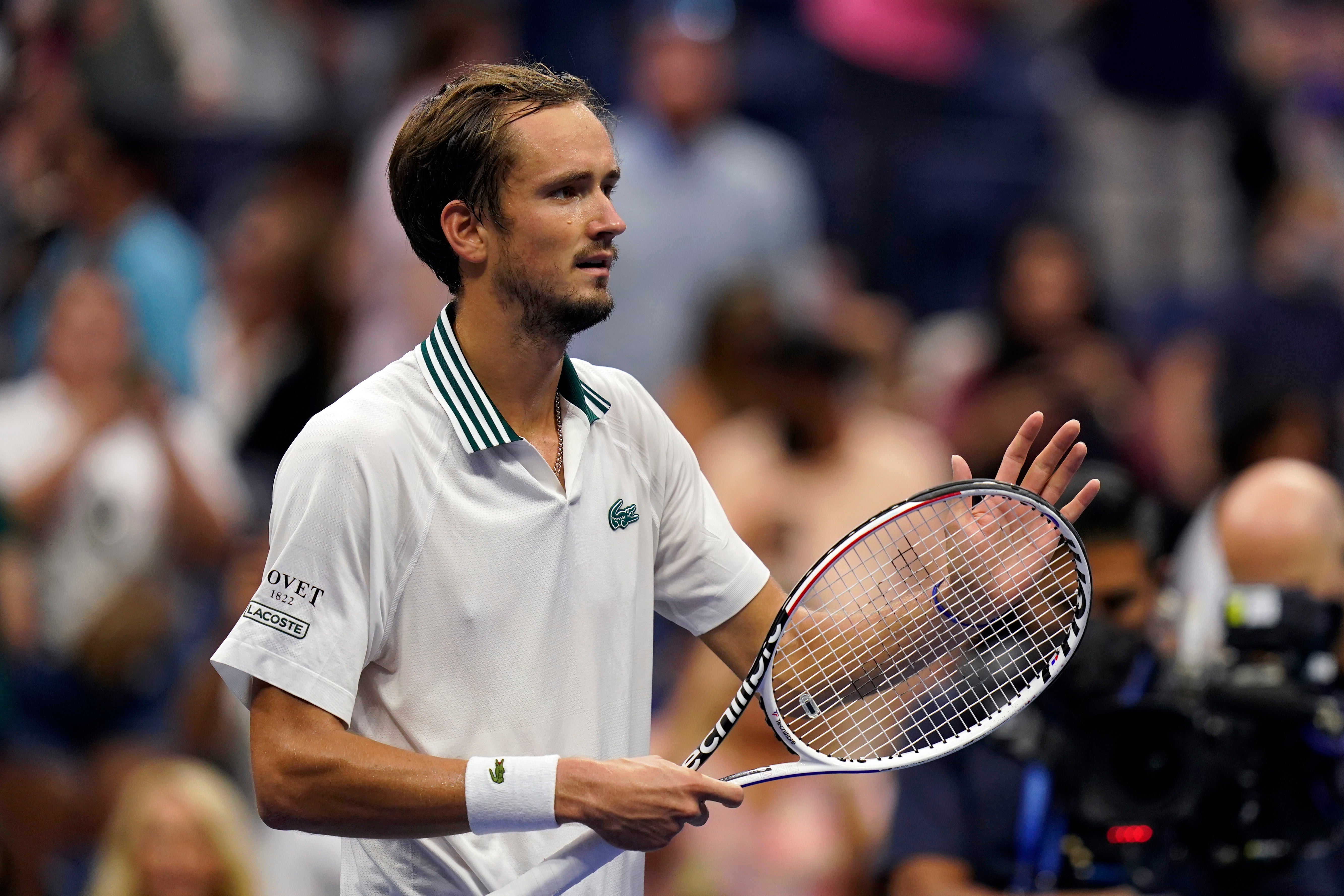 Russian Daniil Medvedev was a comfortable winner (Seth Wenig/AP)