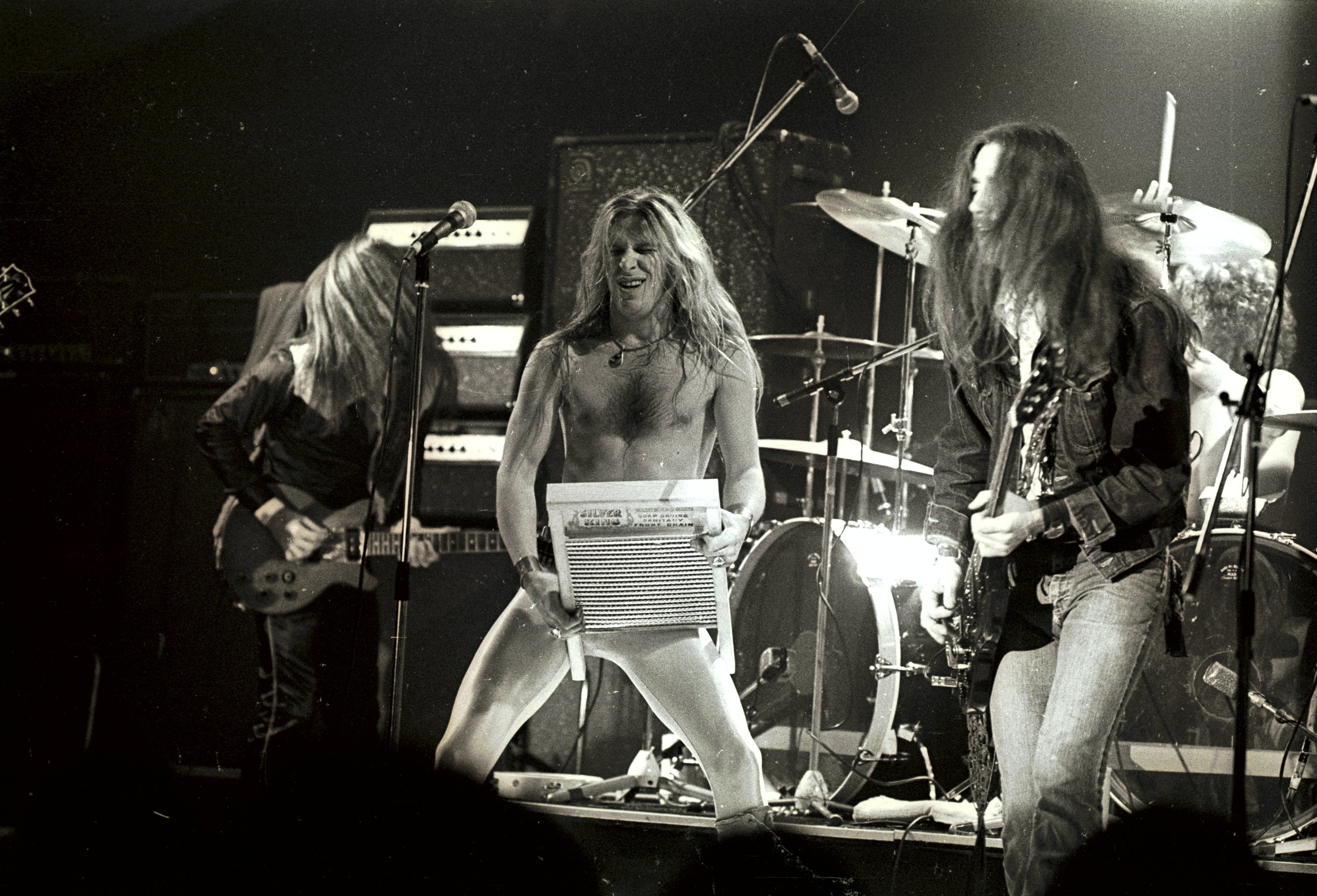 Black Oak Arkansas perform in Bracknell, Britain in 1975