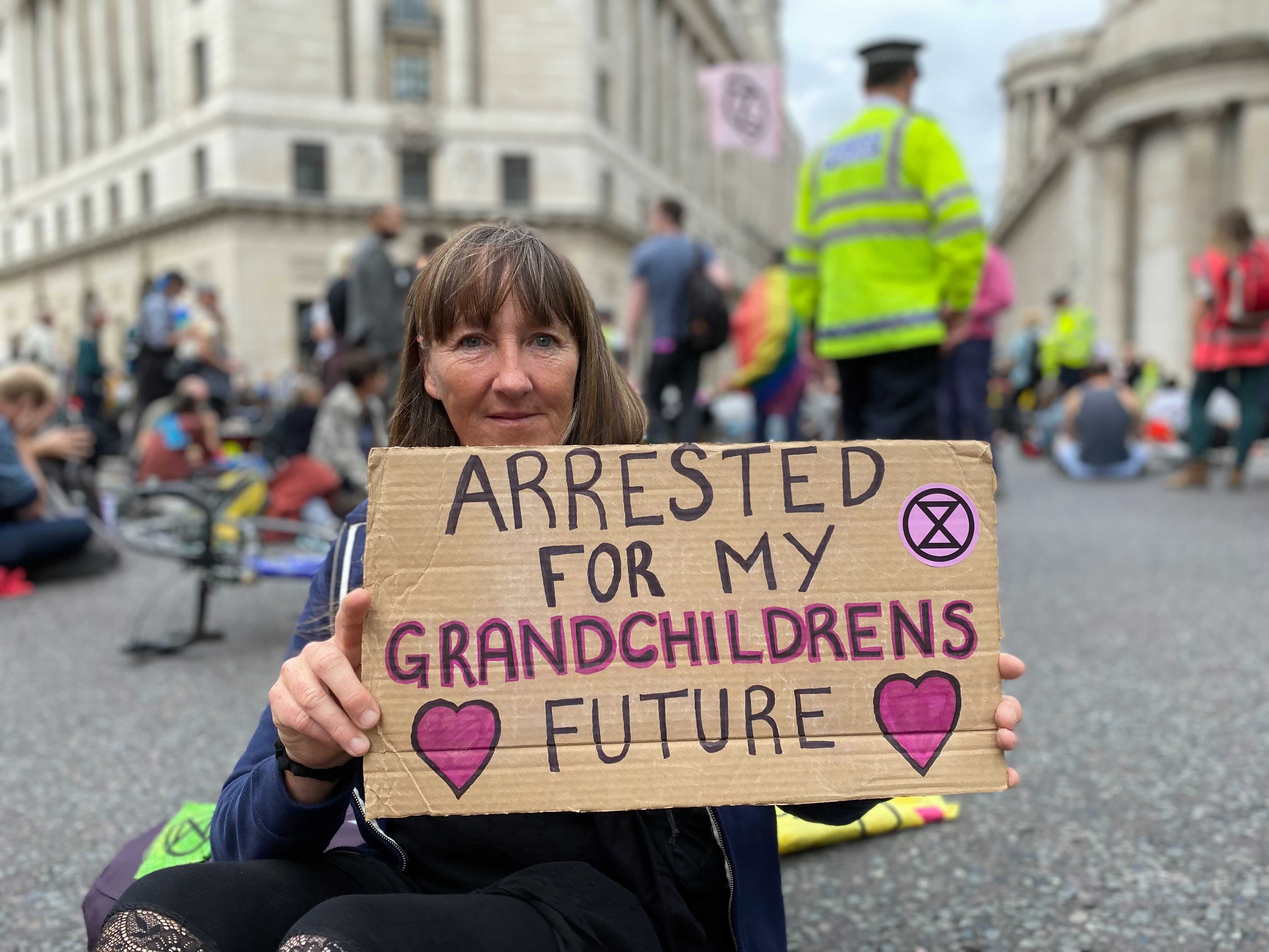 Lissa Roy, 58, says her grandson was proud she had been arrested for her activism