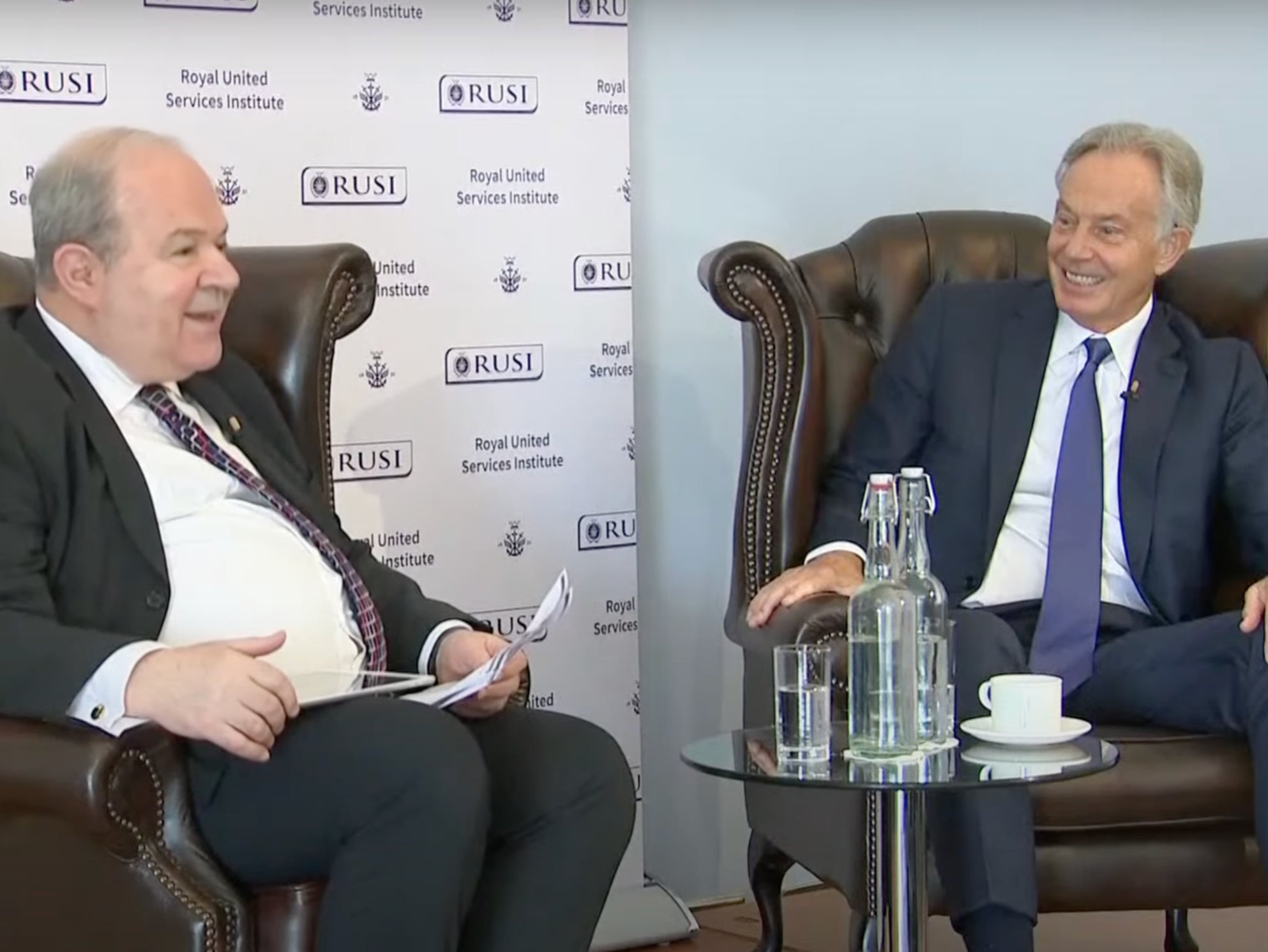 Blair speaks to Jonathan Eyal of the RUSI