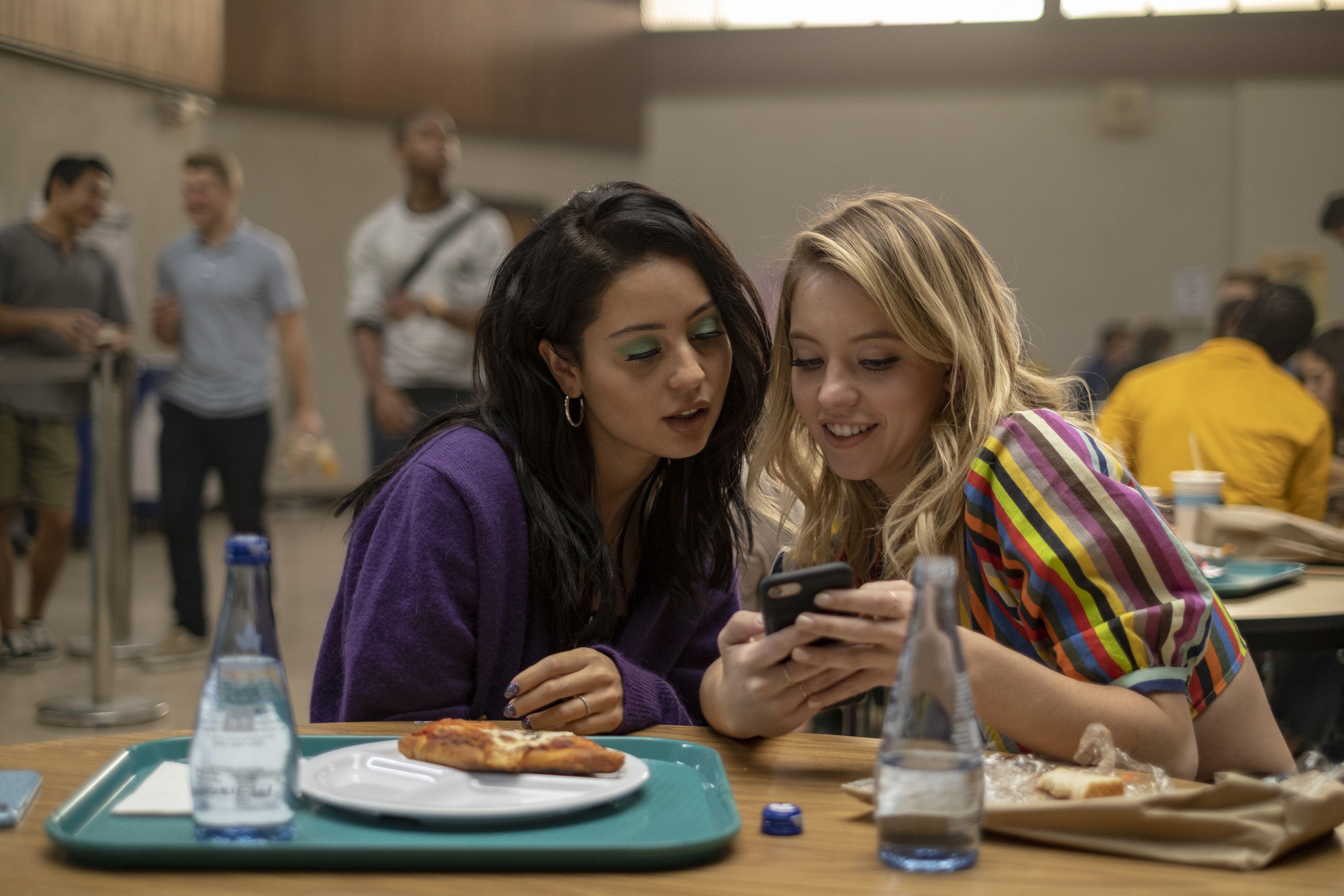 Alexa Demie and Sydney Sweeney in Euphoria (Alamy/PA)