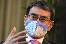 Vaccine chief Kono popular favorite to become Japan's leader