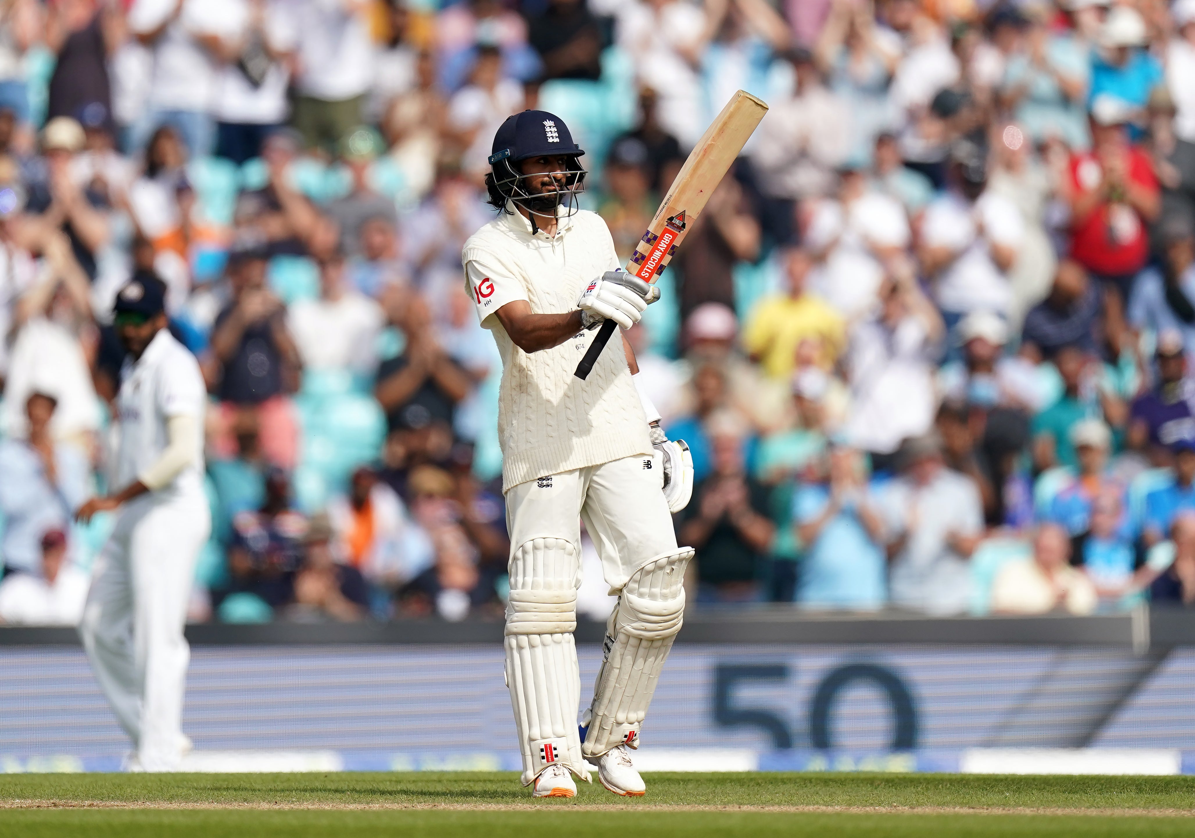 Haseeb Hameed’s half-century led England’s resistance (Adam Davy/PA)