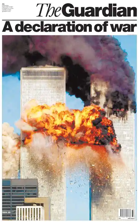 The Guardian’s front page on 12 September, 2001