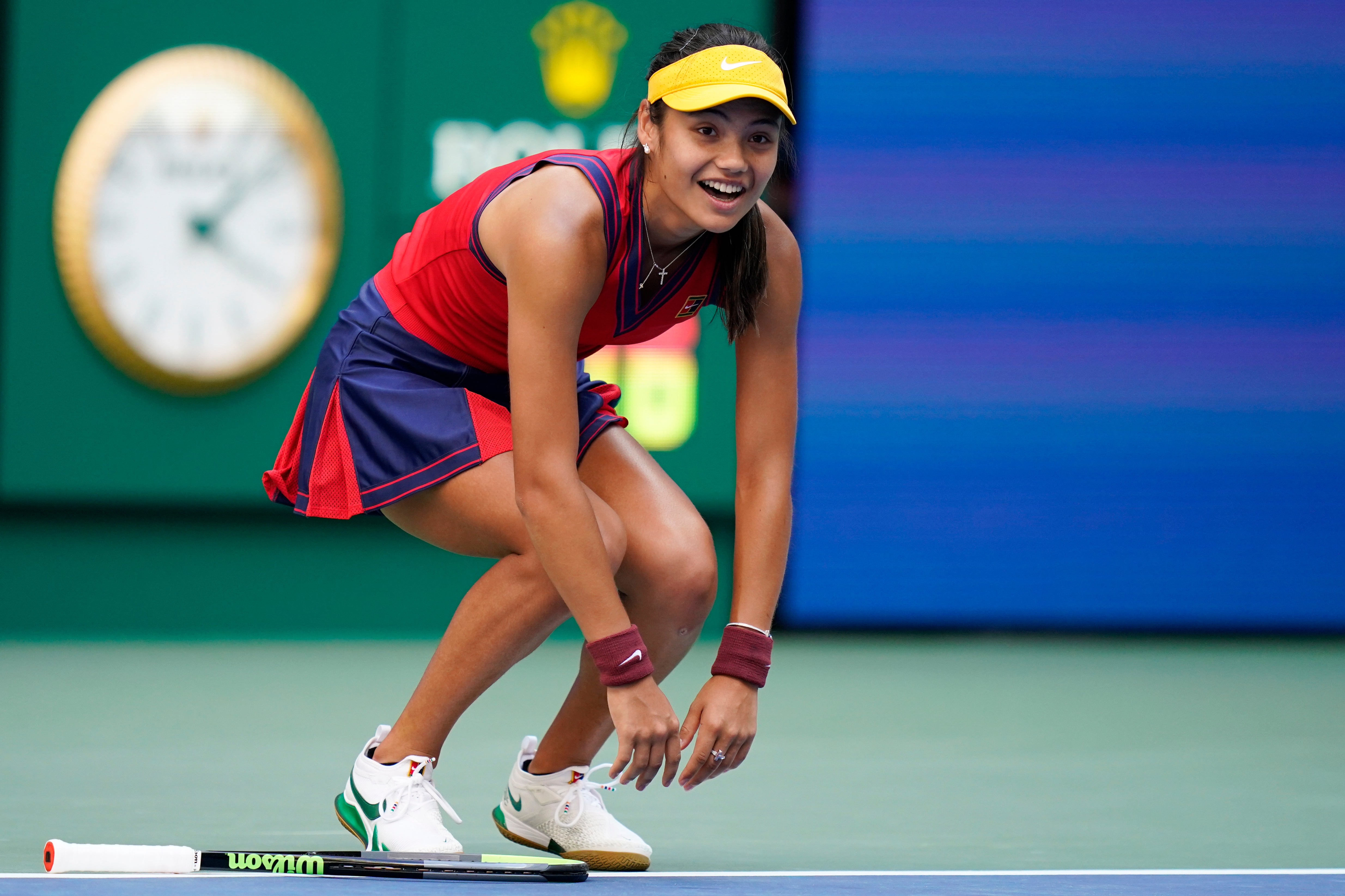 Emma Raducanu has stormed through the draw in New York (Seth Wenig/AP)