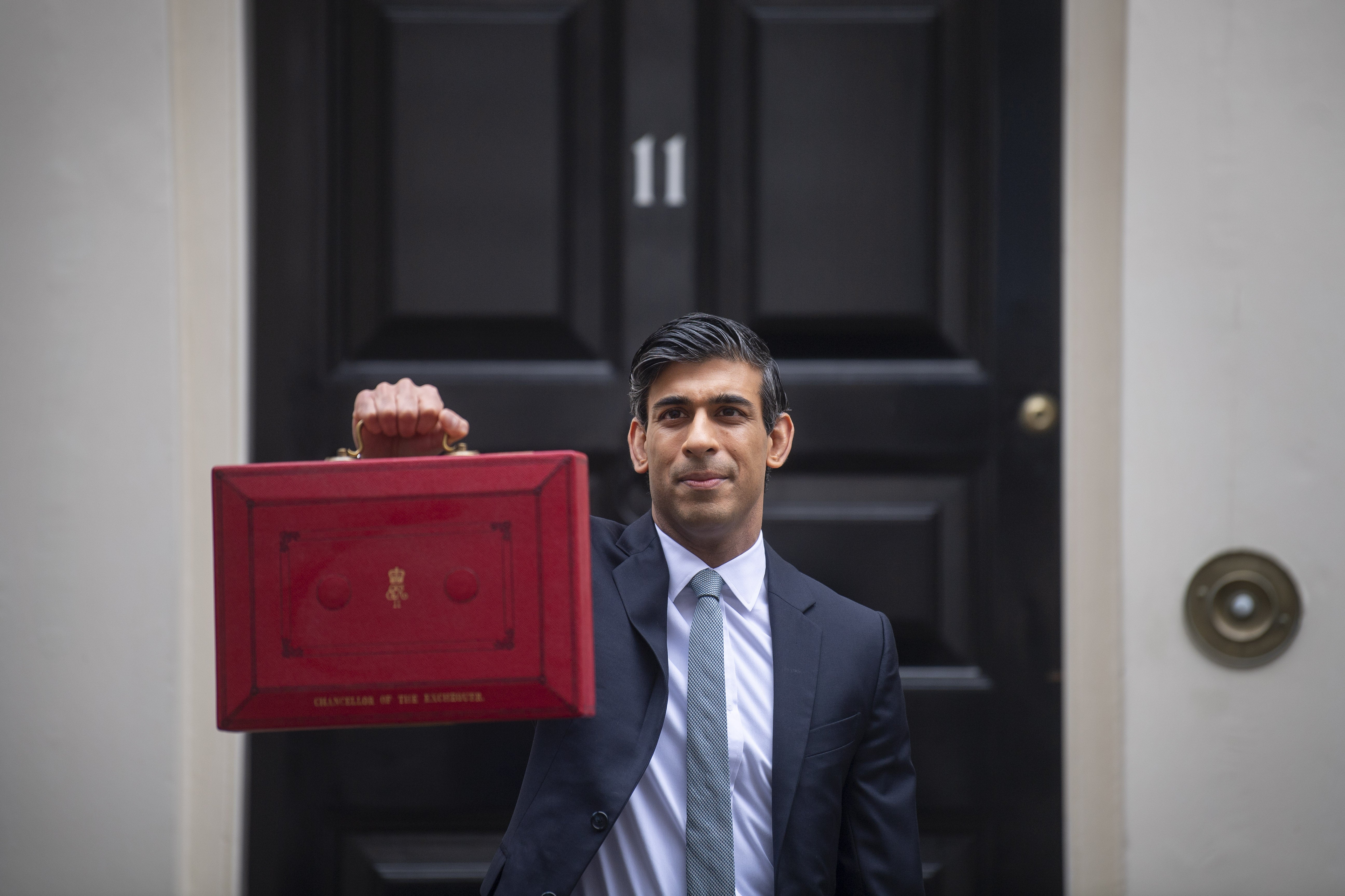 Chancellor Rishi Sunak outside 11 Downing Street (Victoria Jones/PA)