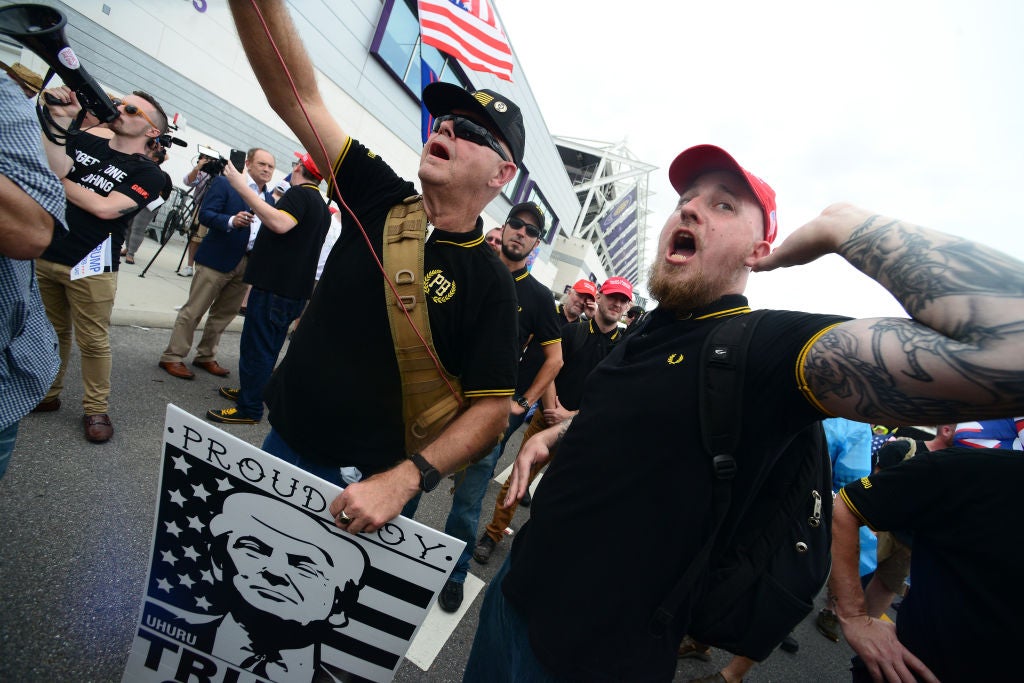 Fred Perry shirts worn by Proud Boys