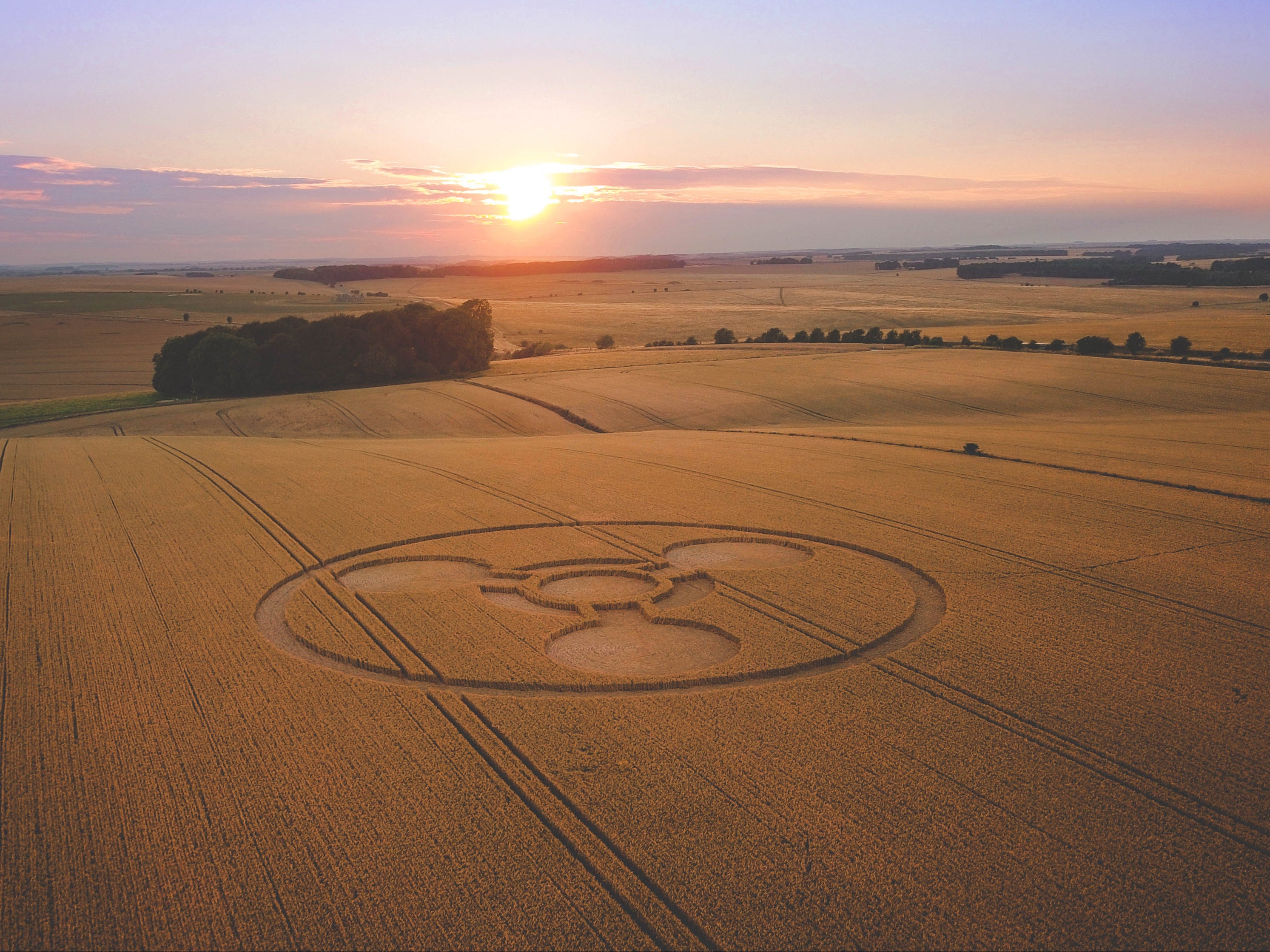 A crop circle near Stonehenge, Wiltshire