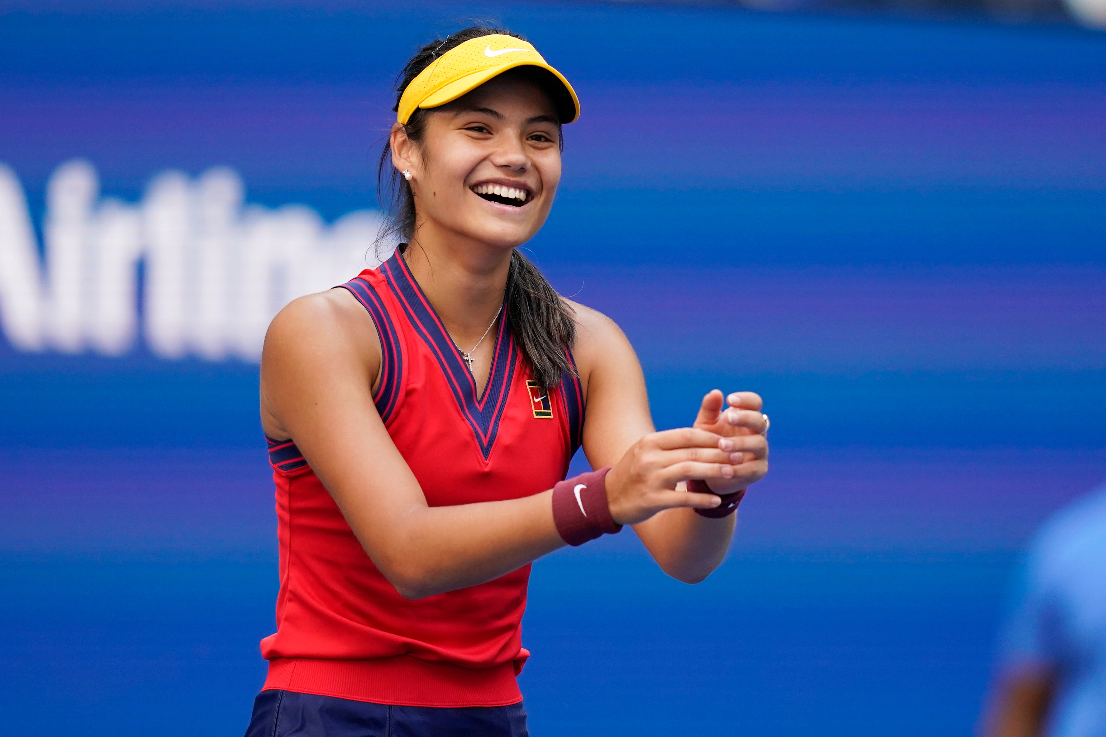 Emma Raducanu has stunned tennis with her run in New York (Seth Wenig/AP)