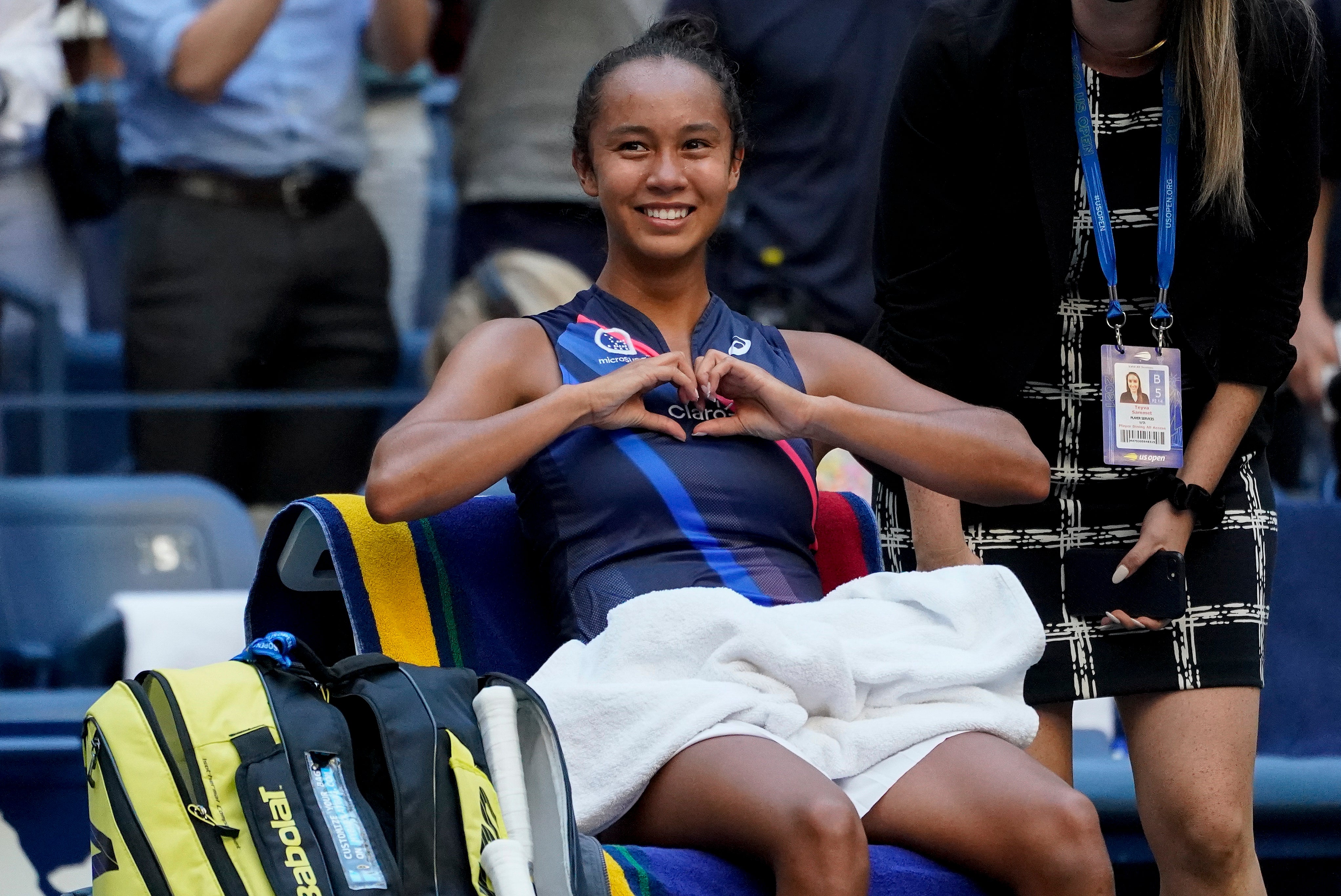 Leylah Fernandez is loving life in New York (Elise Amendola/AP)