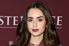 Lily Collins wears Ralph Lauren wedding dress to marry Charlie McDowell
