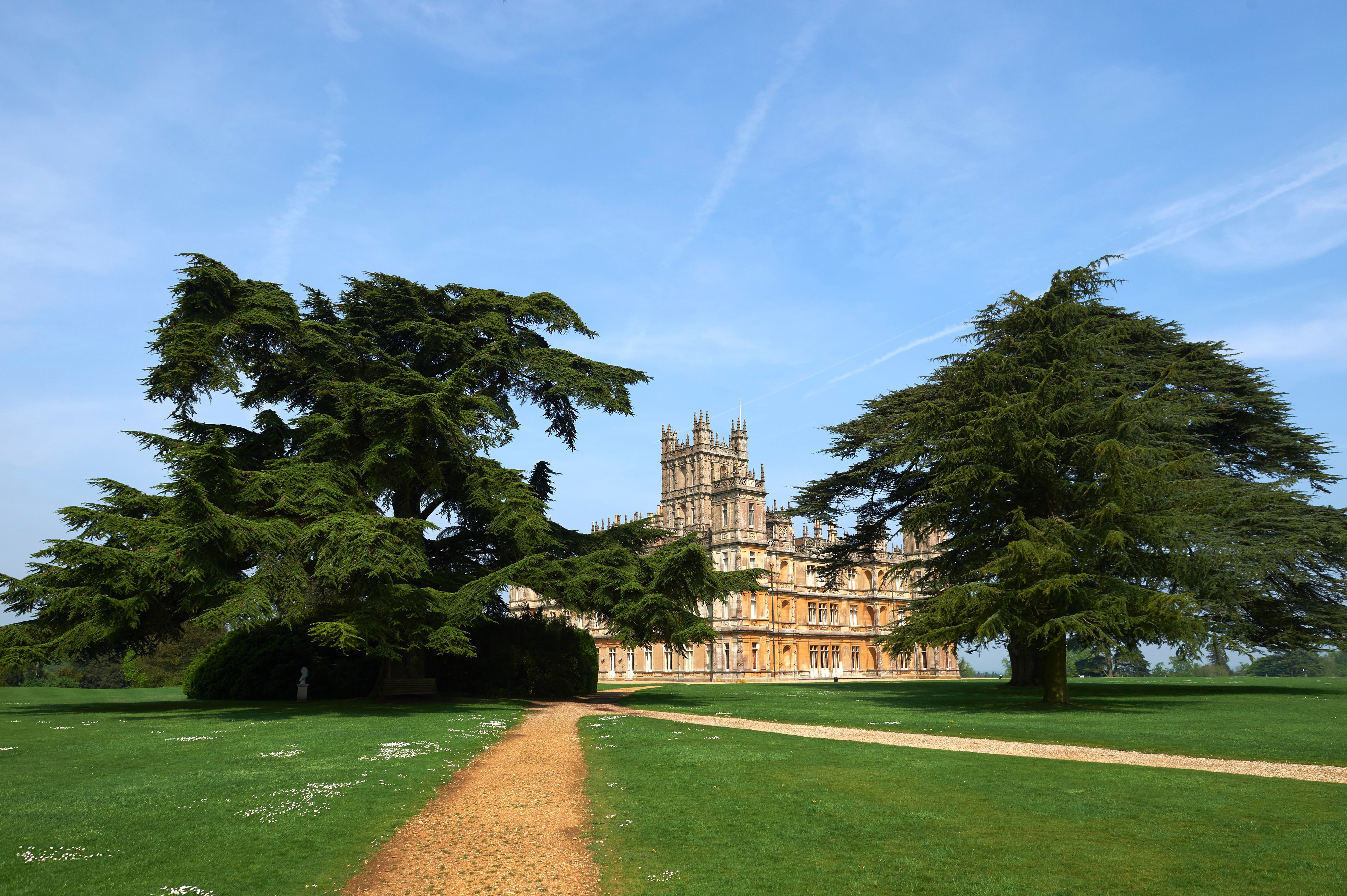 The man was spotted not far from Highclere Castle where Downton Abbey is filmed