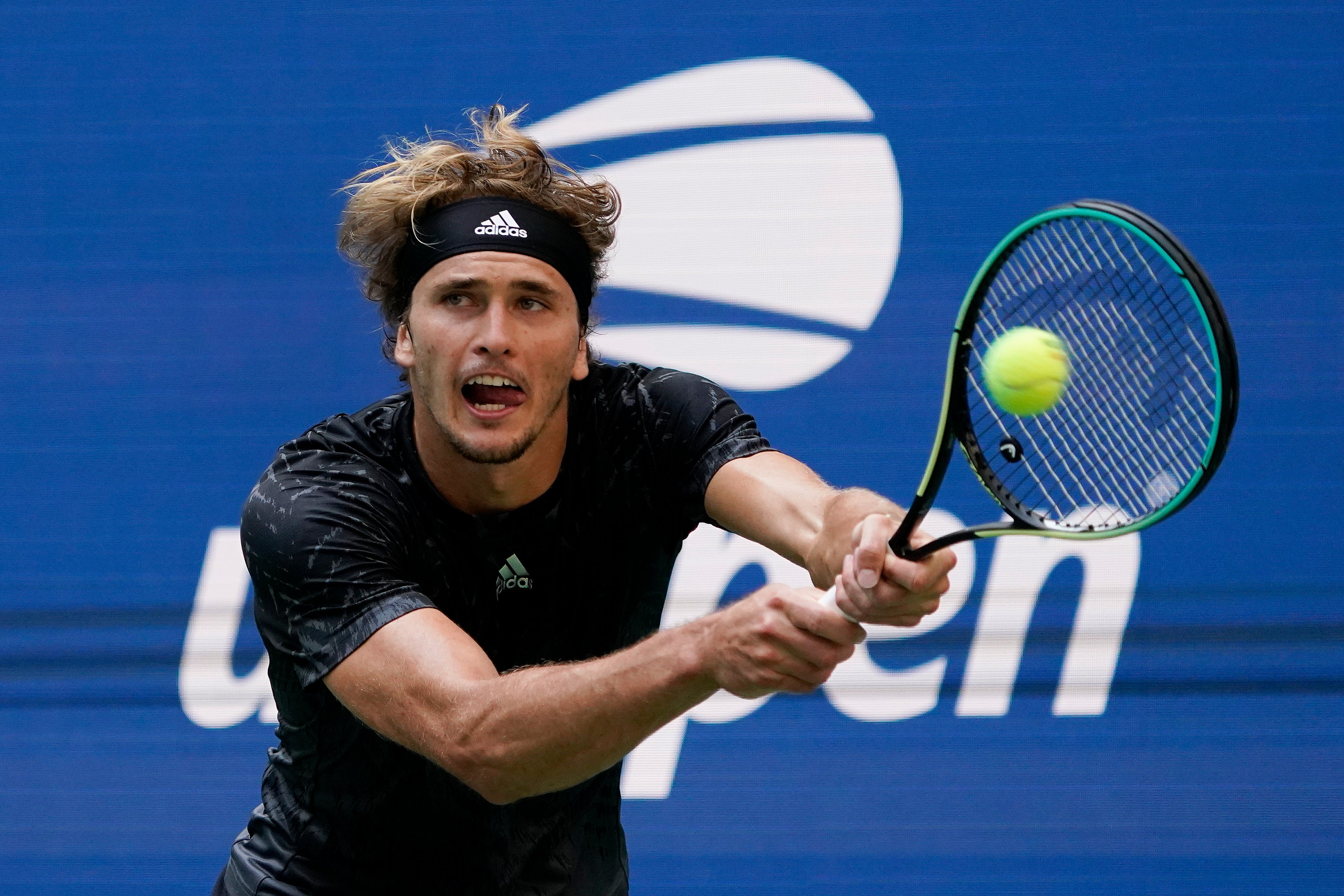 Alexander Zverev has reached his second successive US Open semi-final (Elise Amendola/AP)