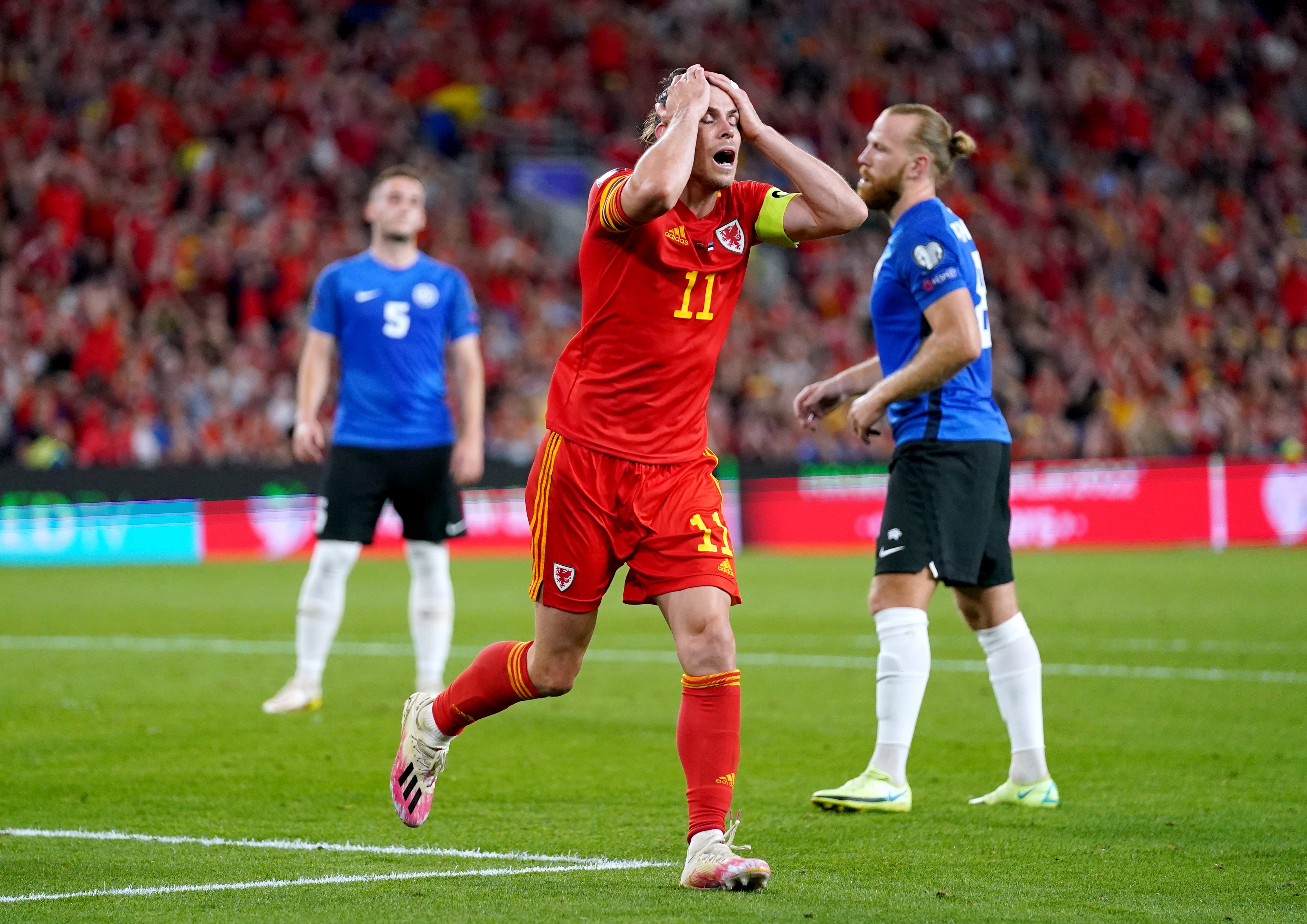 Gareth Bale saw his best efforts thwarted as Wales were held to a draw by Estonia (Nick Potts/PA)