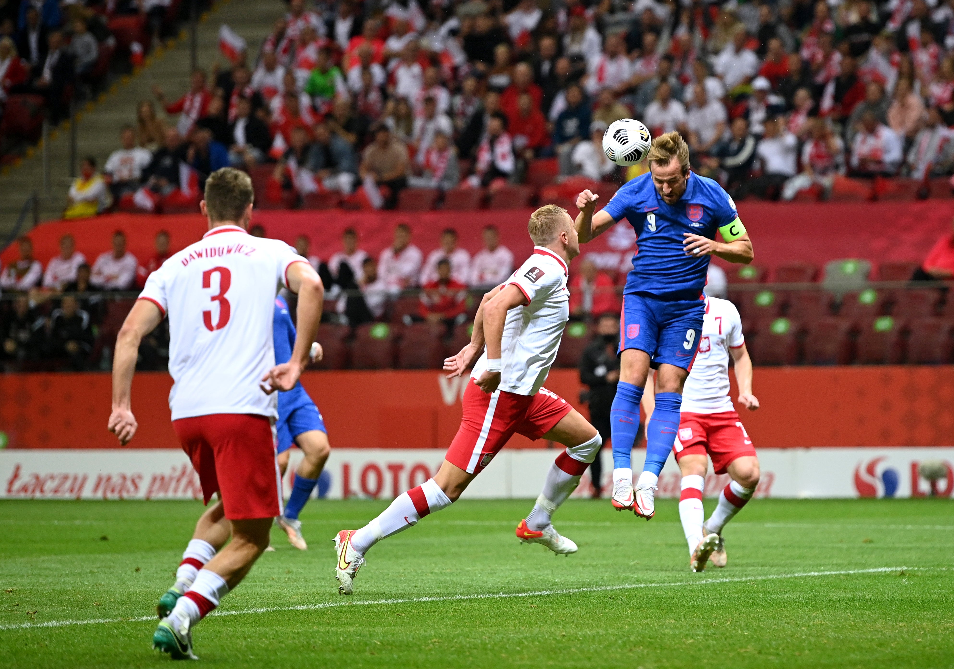 Harry Kane scored for England (Rafal Oleksiewicz/AP)