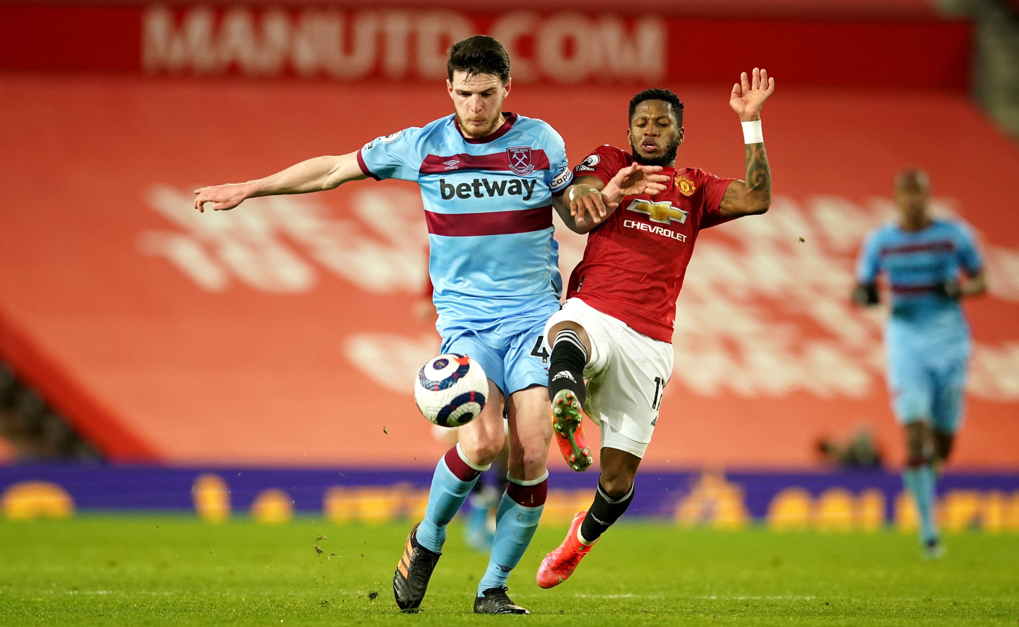 Declan Rice has been linked with Manchester United (Dave Thompson/PA)