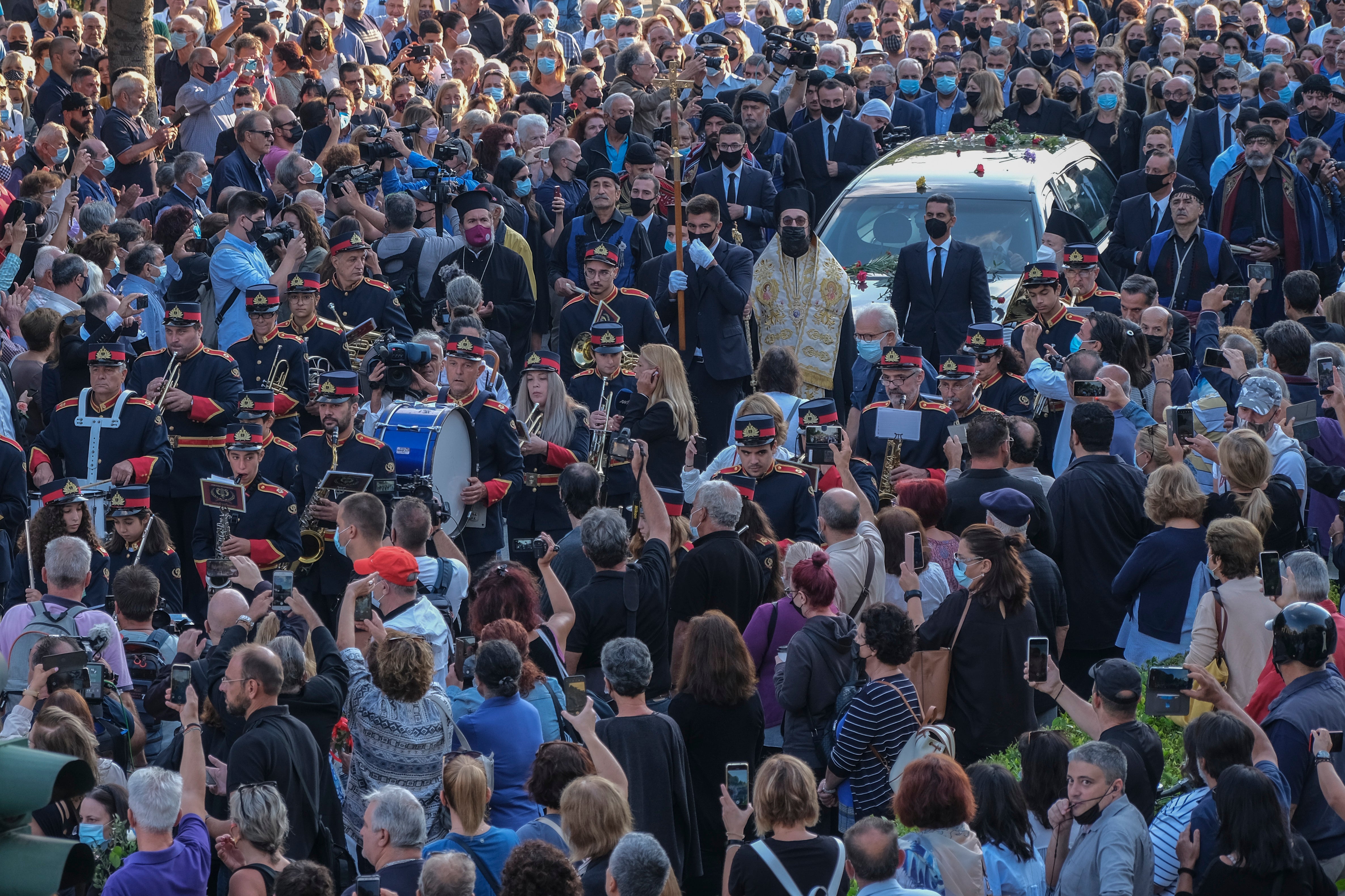 Greece Theodorakis Burial