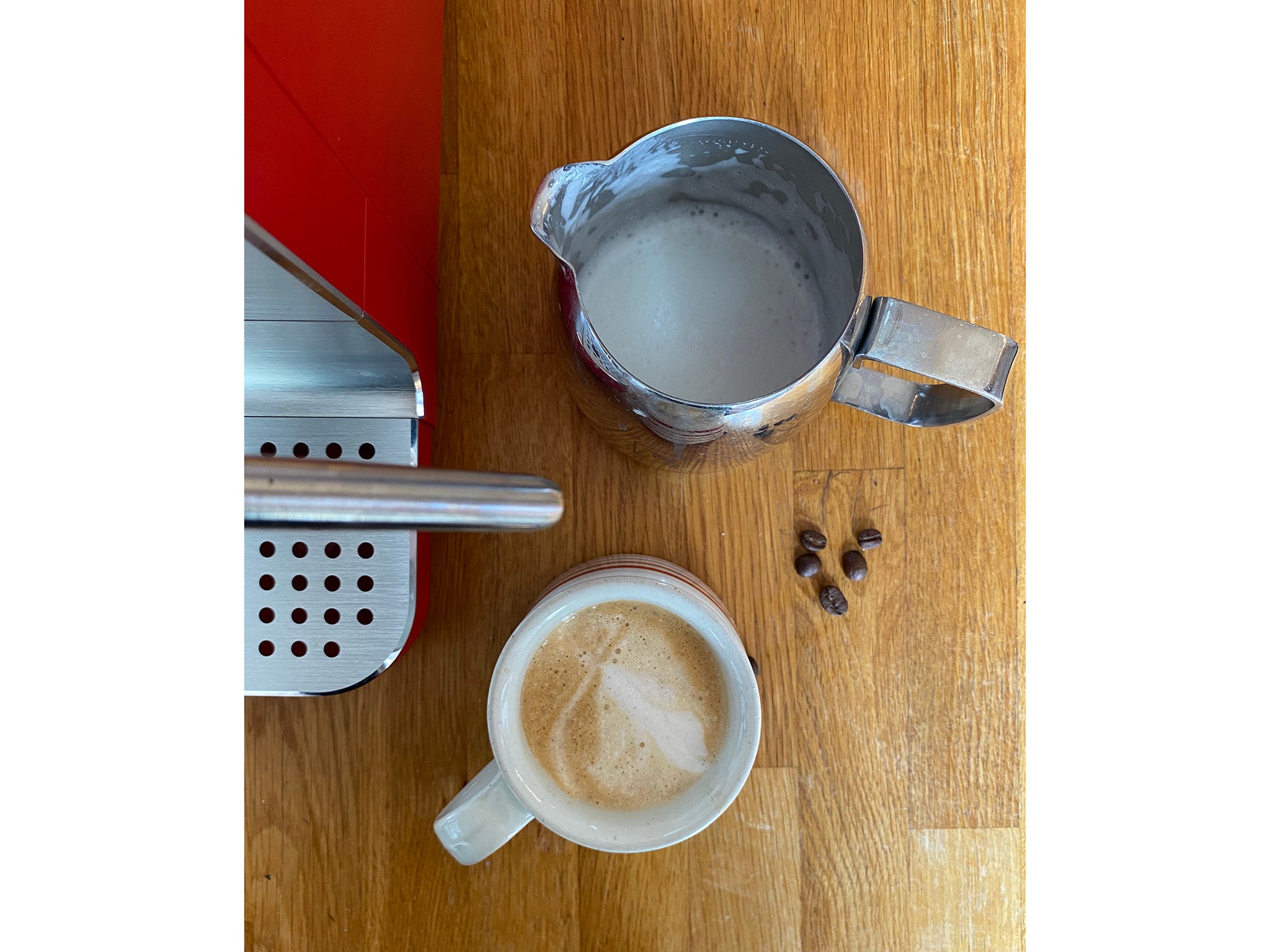 Even our first attempt at a flat white impressed us