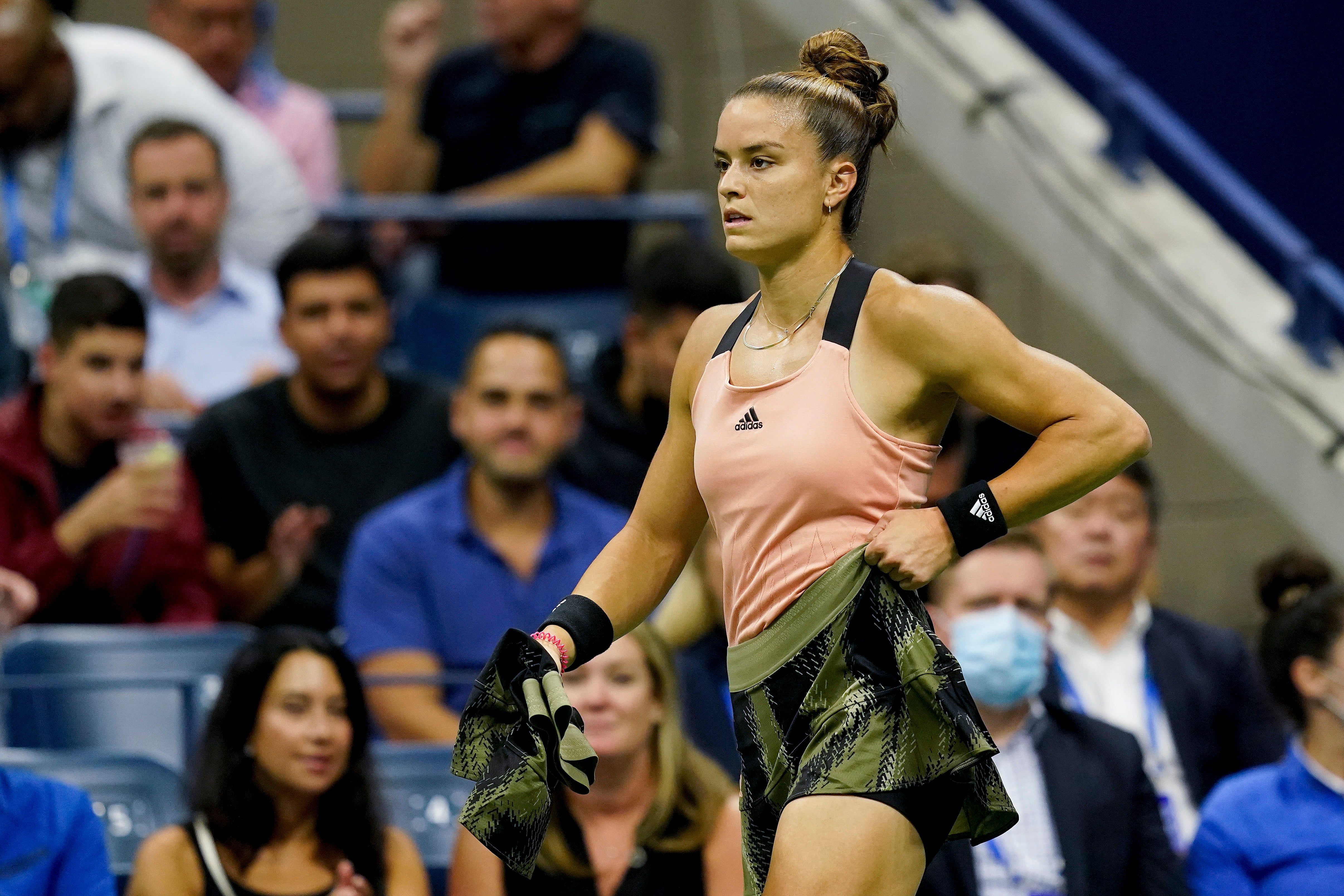 Maria Sakkari had no answer to the teenager (Elise Amendola/AP)