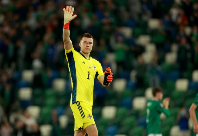 <p>Bailey Peacock-Farrell was the hero again for Nothern Ireland with another key penalty save (Liam McBurney/PA)</p>
