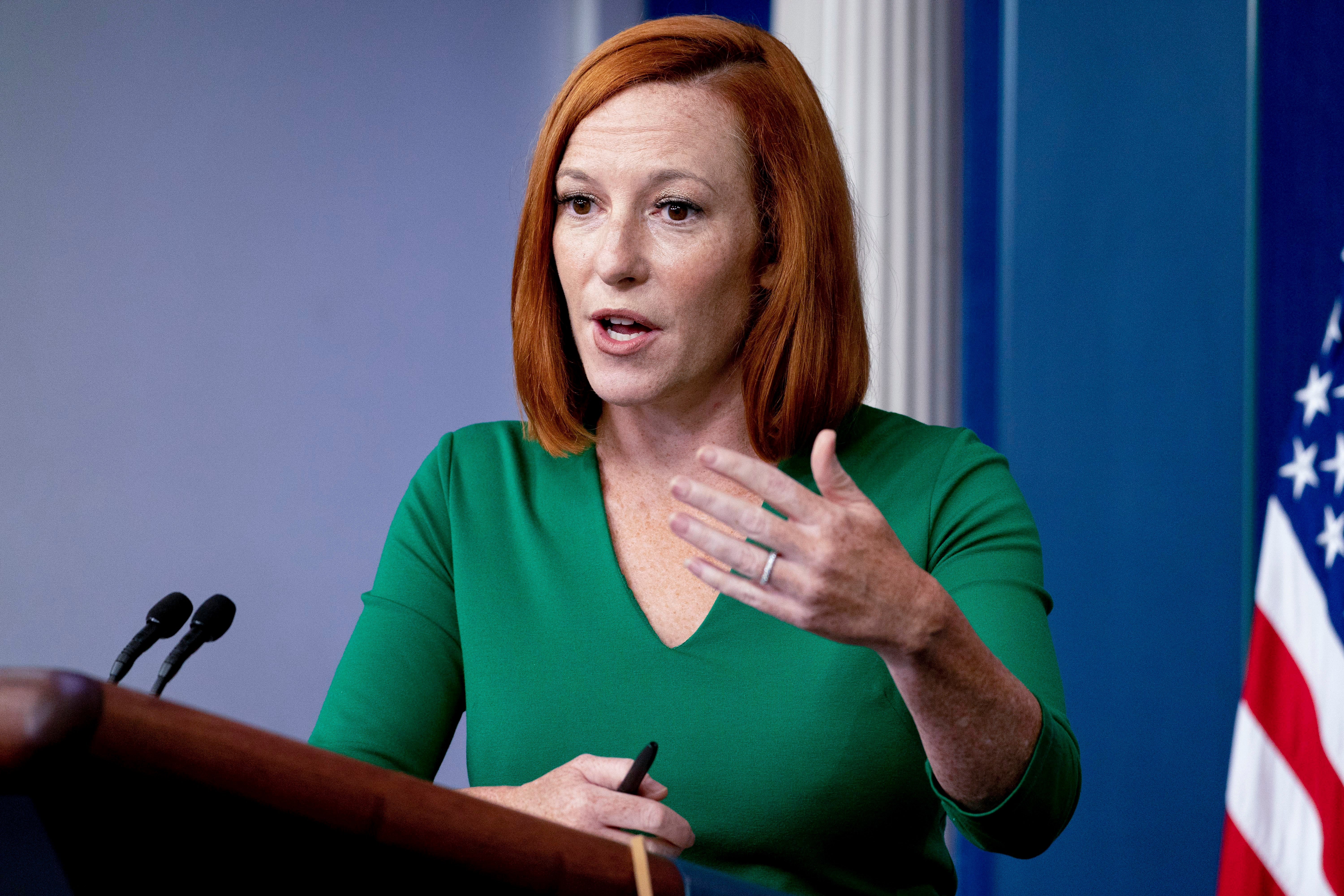 White House press secretary Jen Psaki