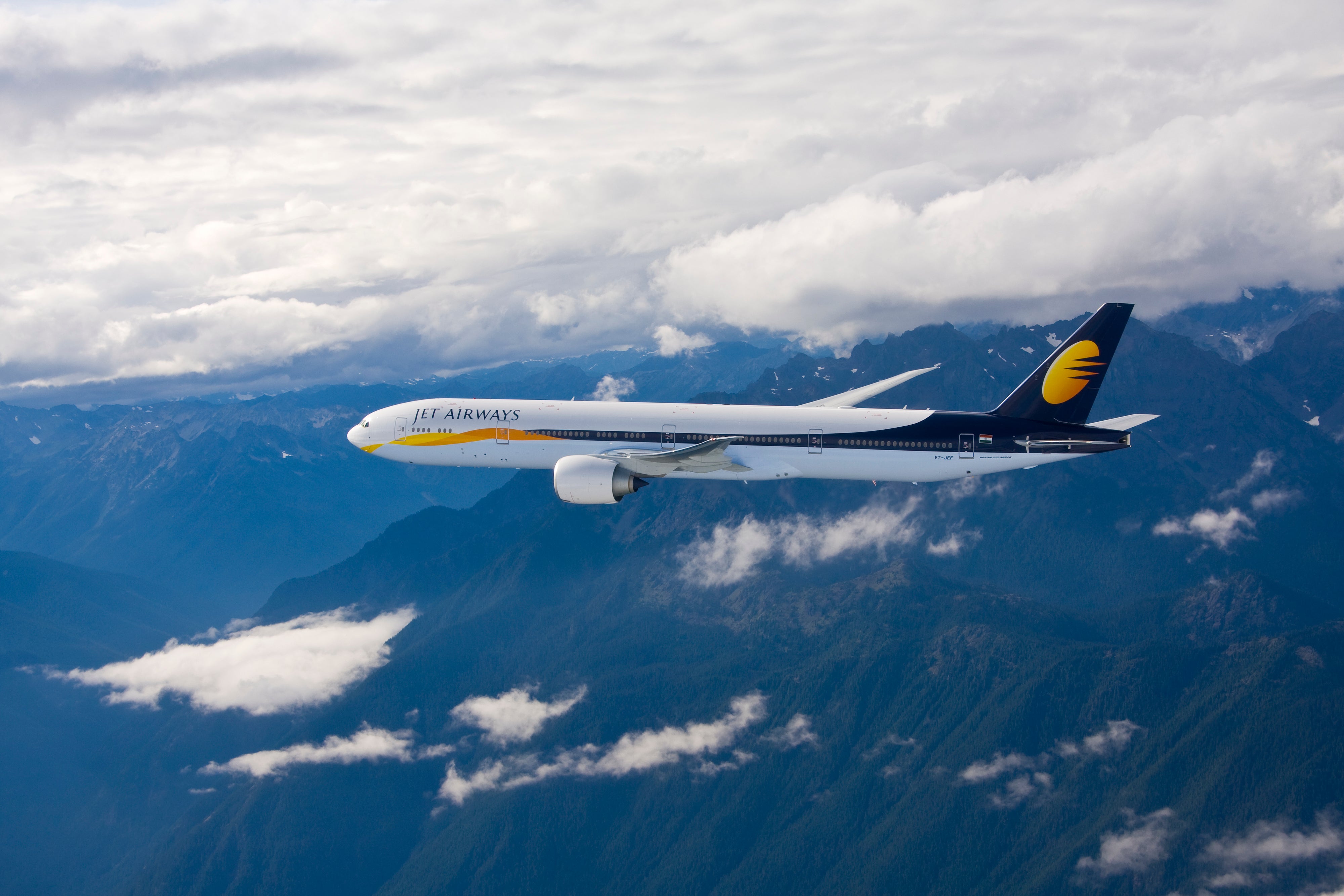 Going nowhere: Jet Airways Boeing 777