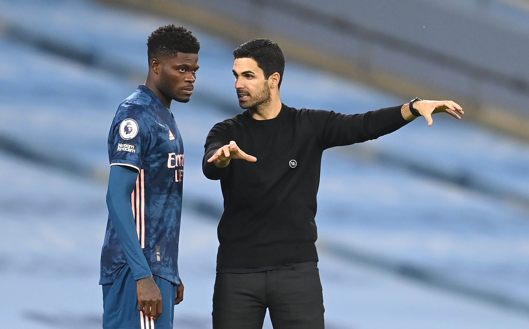 Mikel Arteta wants to see Thomas Partey become a “boss” for Arsenal. (Michael Regan/PA)