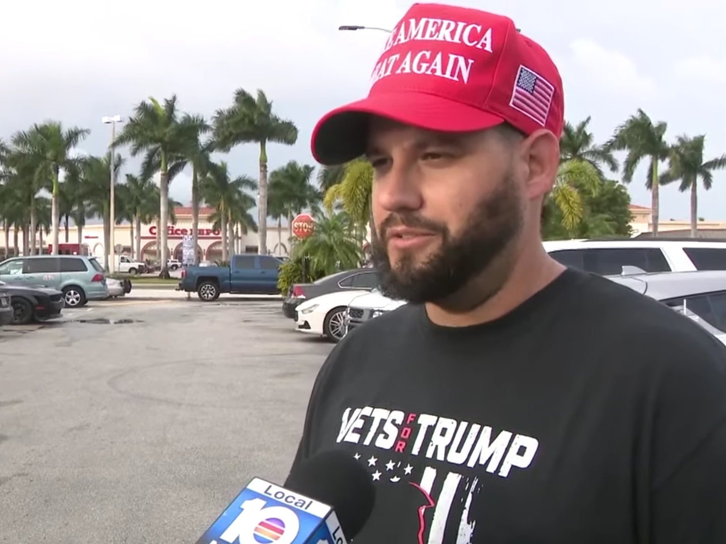 Gabriel Garcia, an alleged Capitol rioter, speaking to WPLG TV