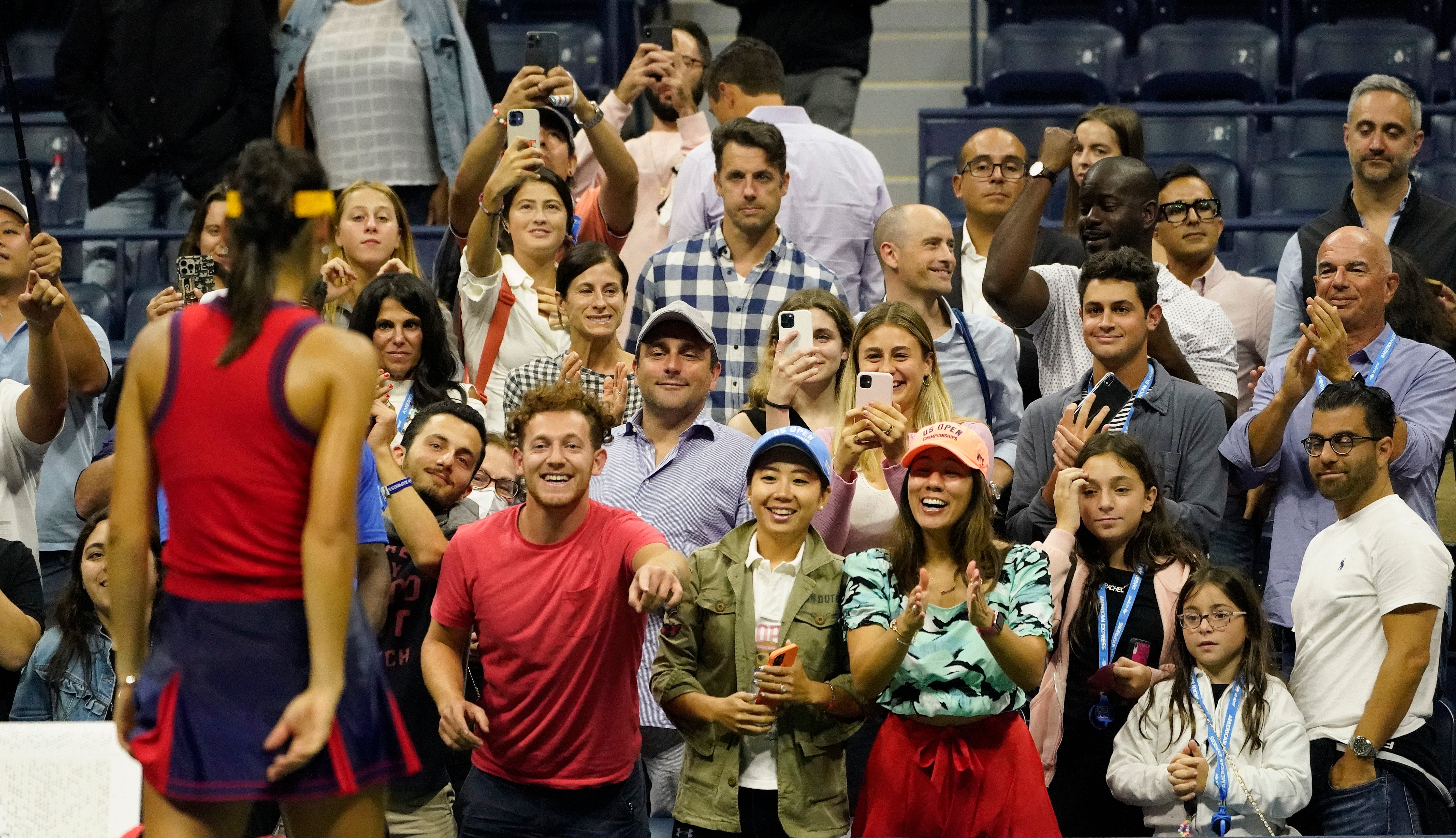 Both Emma Raducanu and Leylah Fernandez have been given huge crowd support (Elise Amendola/AP)