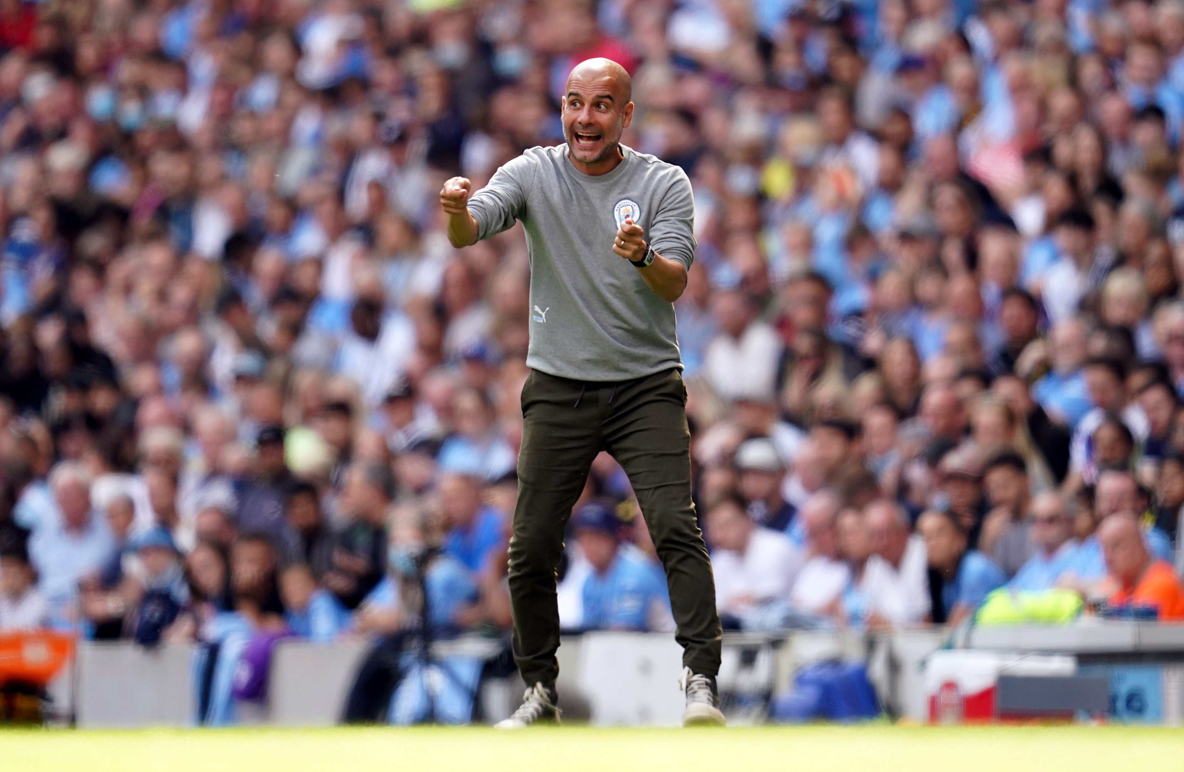 Pep Guardiola called the international situation “crazy” (Nick Potts/PA)