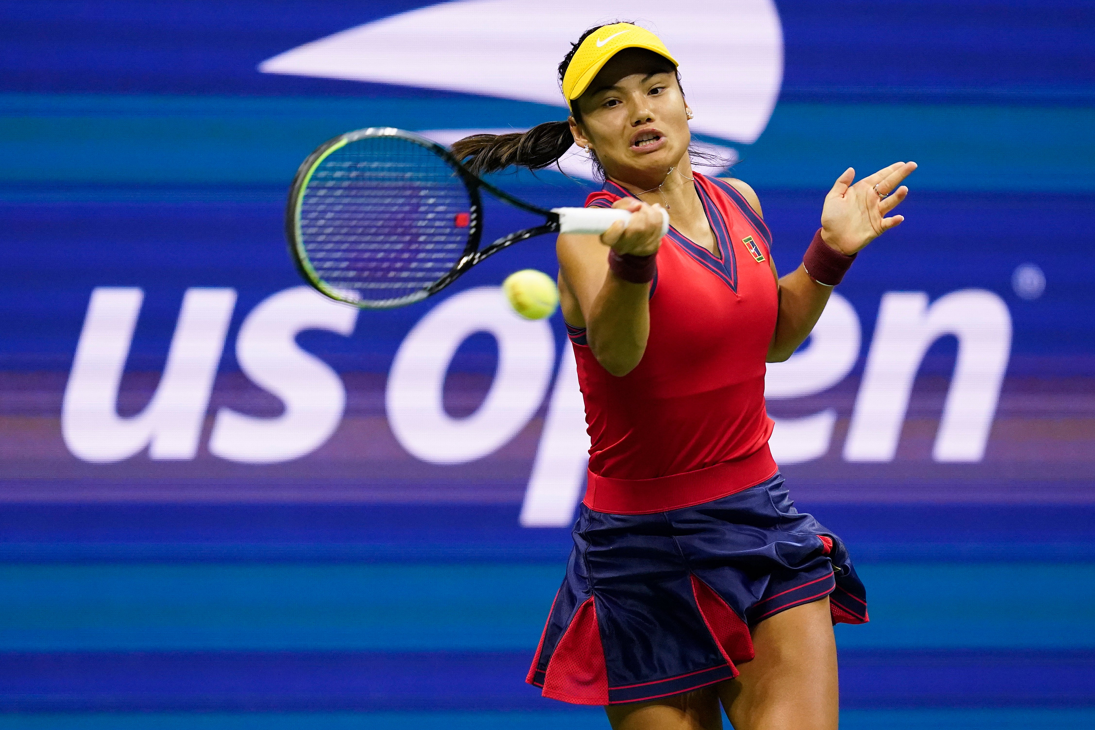 Emma Raducanu took the US Open by storm on debut (Elise Amendola/AP)