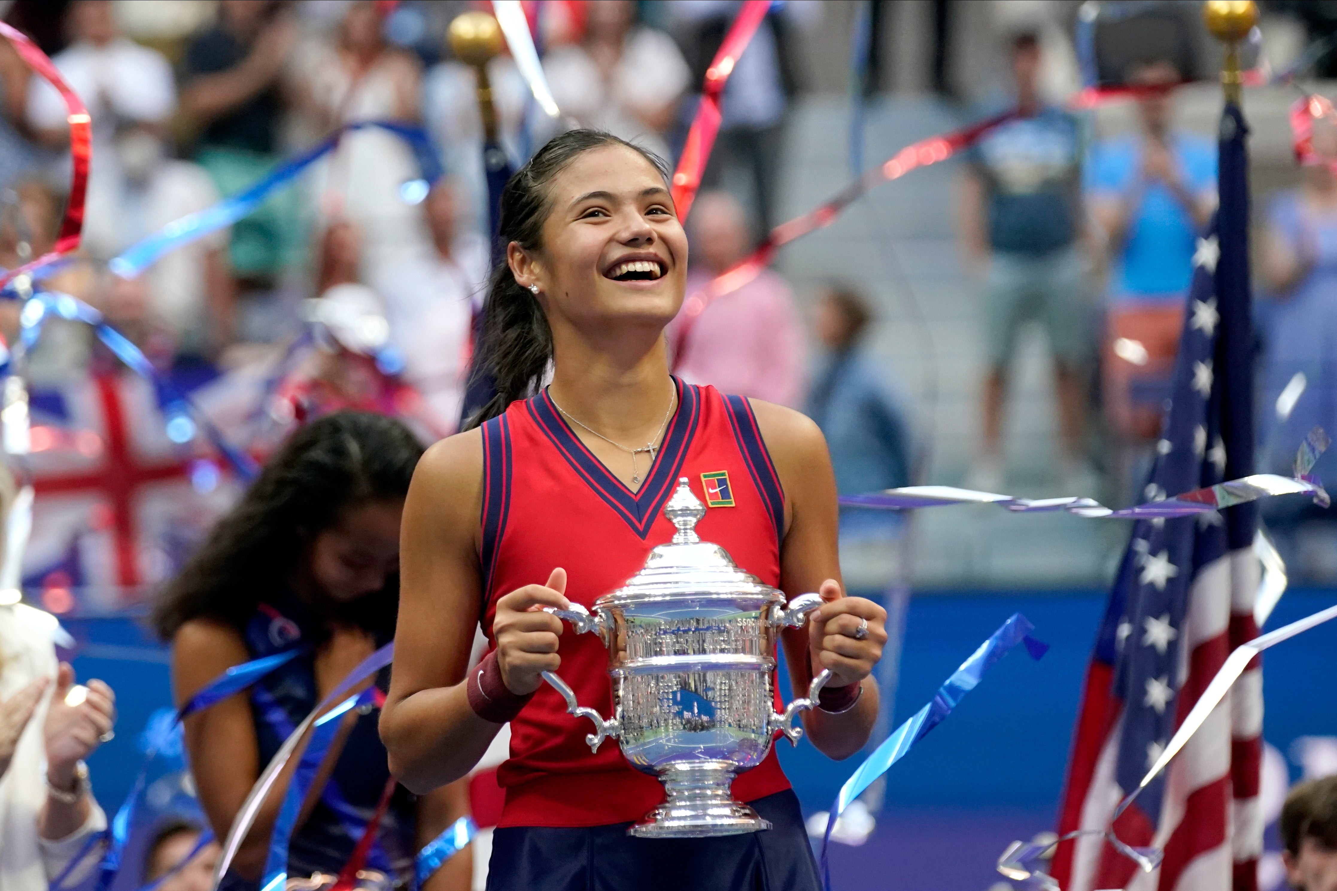 The Queen sent her immediate congratulations to the new US Open champion