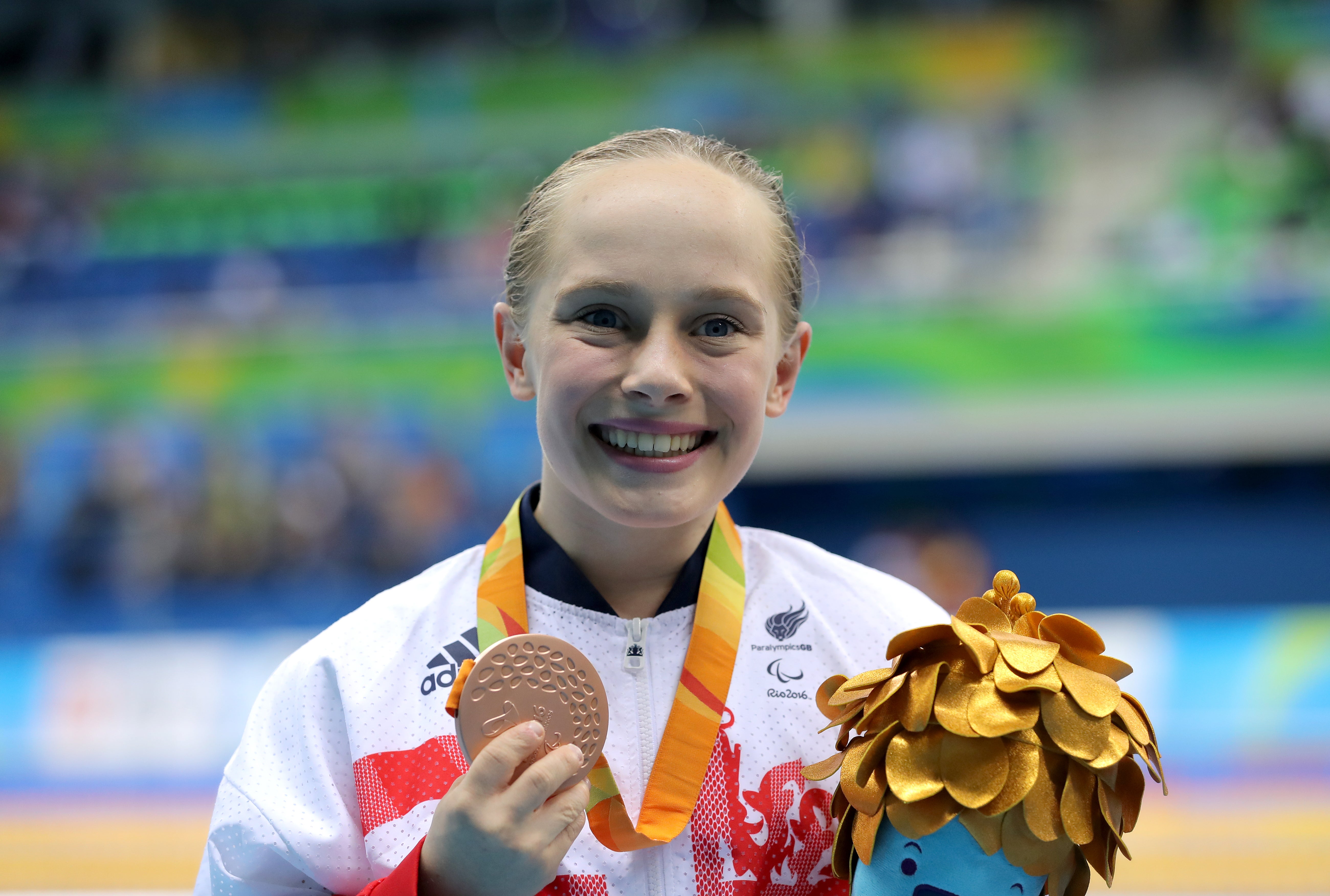 Great Britain’s Ellie Robinson won butterfly gold at Rio 2016 aged 15 (Andrew Matthews/PA)