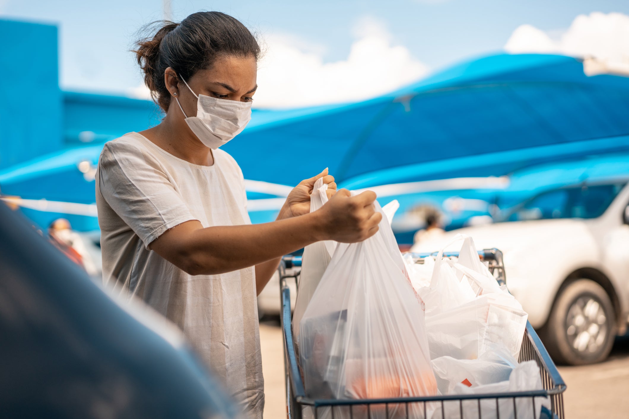 There has been a 95 per cent drop in the use of plastic bags since the introduction of a 5p charge