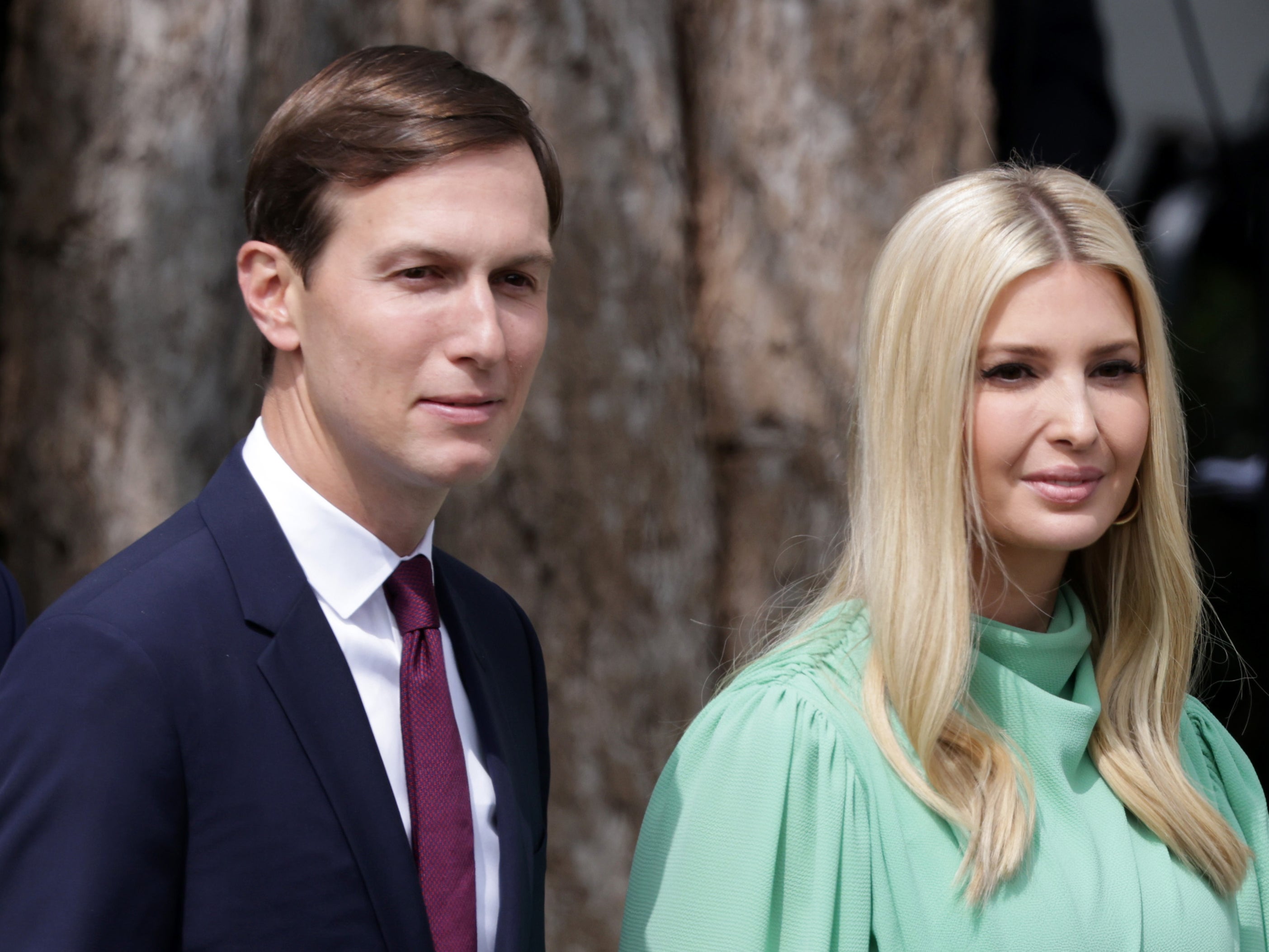 Jared Kushner and Ivanka Trump earlier this month