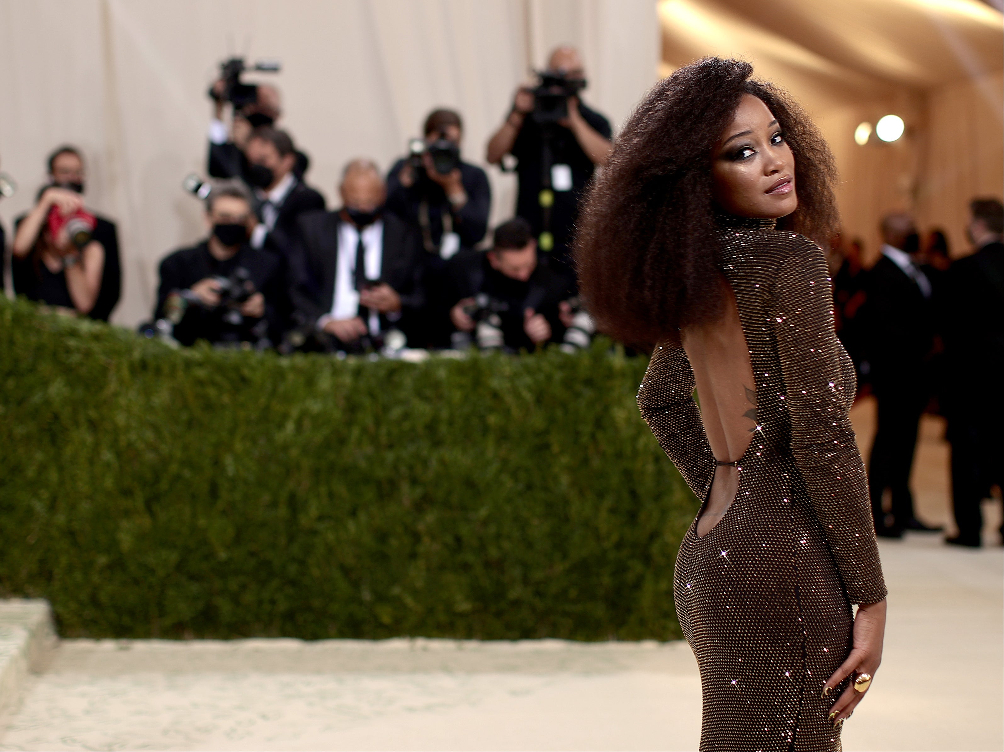 Keke Palmer attends The 2021 Met Gala Celebrating In America: A Lexicon Of Fashion at Metropolitan Museum of Art on September 13, 2021 in New York City