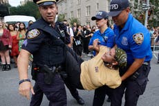 Met Gala: Multiple arrests made as large crowd of BLM protesters gather outside fashion event