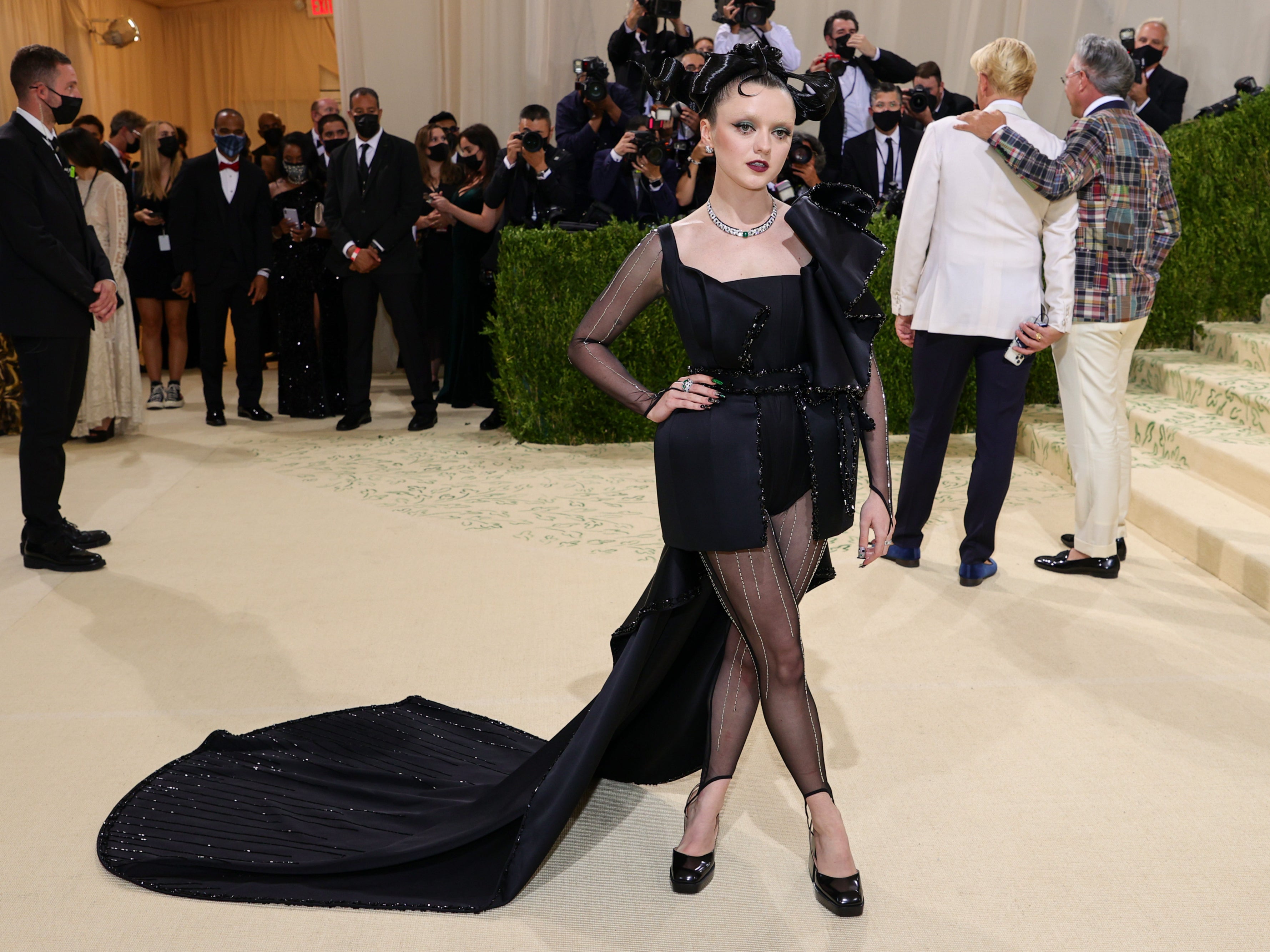 Maisie Williams attends The 2021 Met Gala Celebrating In America: A Lexicon Of Fashion at Metropolitan Museum of Art on September 13, 2021 in New York City