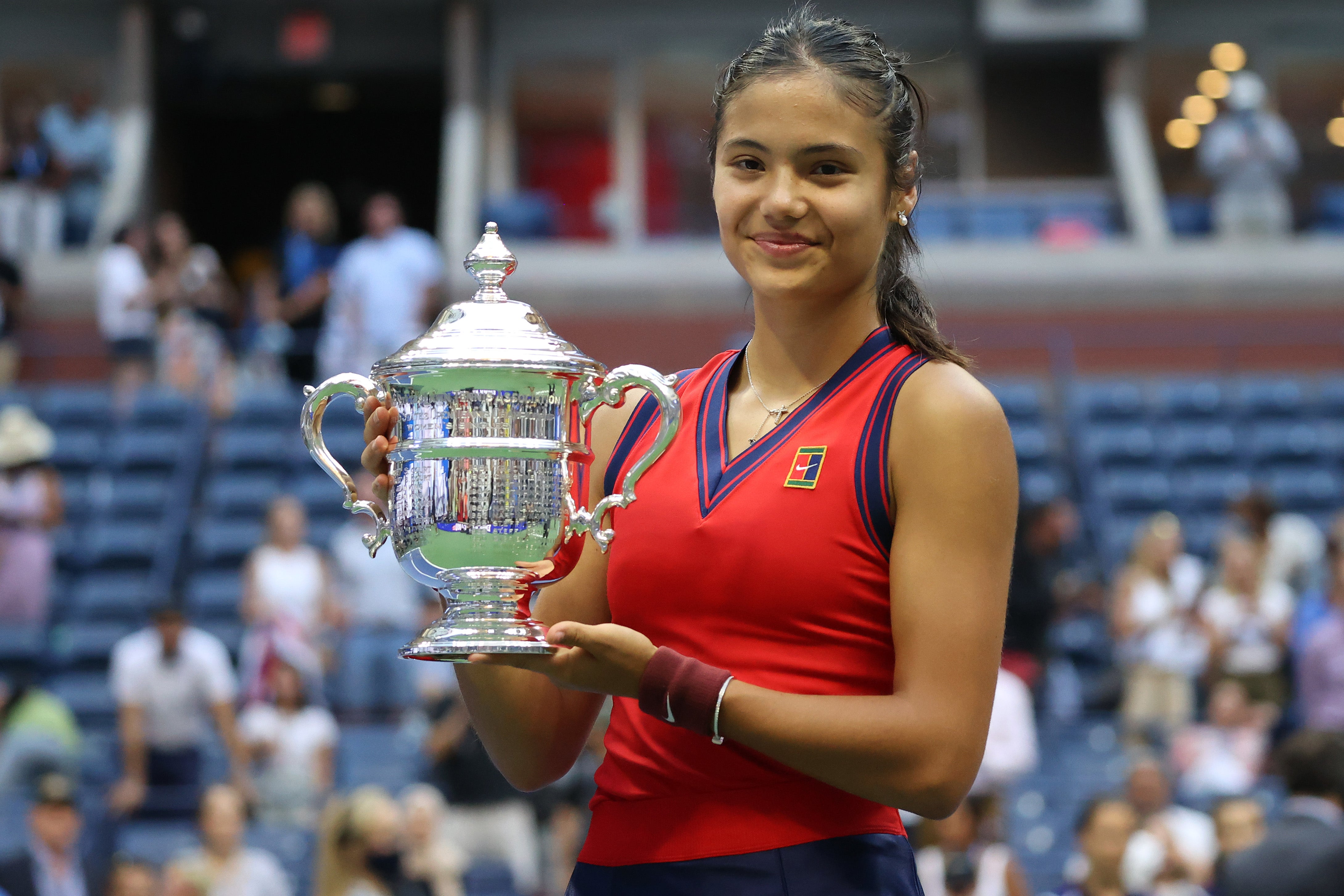 Emma Raducanu is the first British player to win a grand slam singles title since Andy Murray’s last Wimbledon crown in 2016