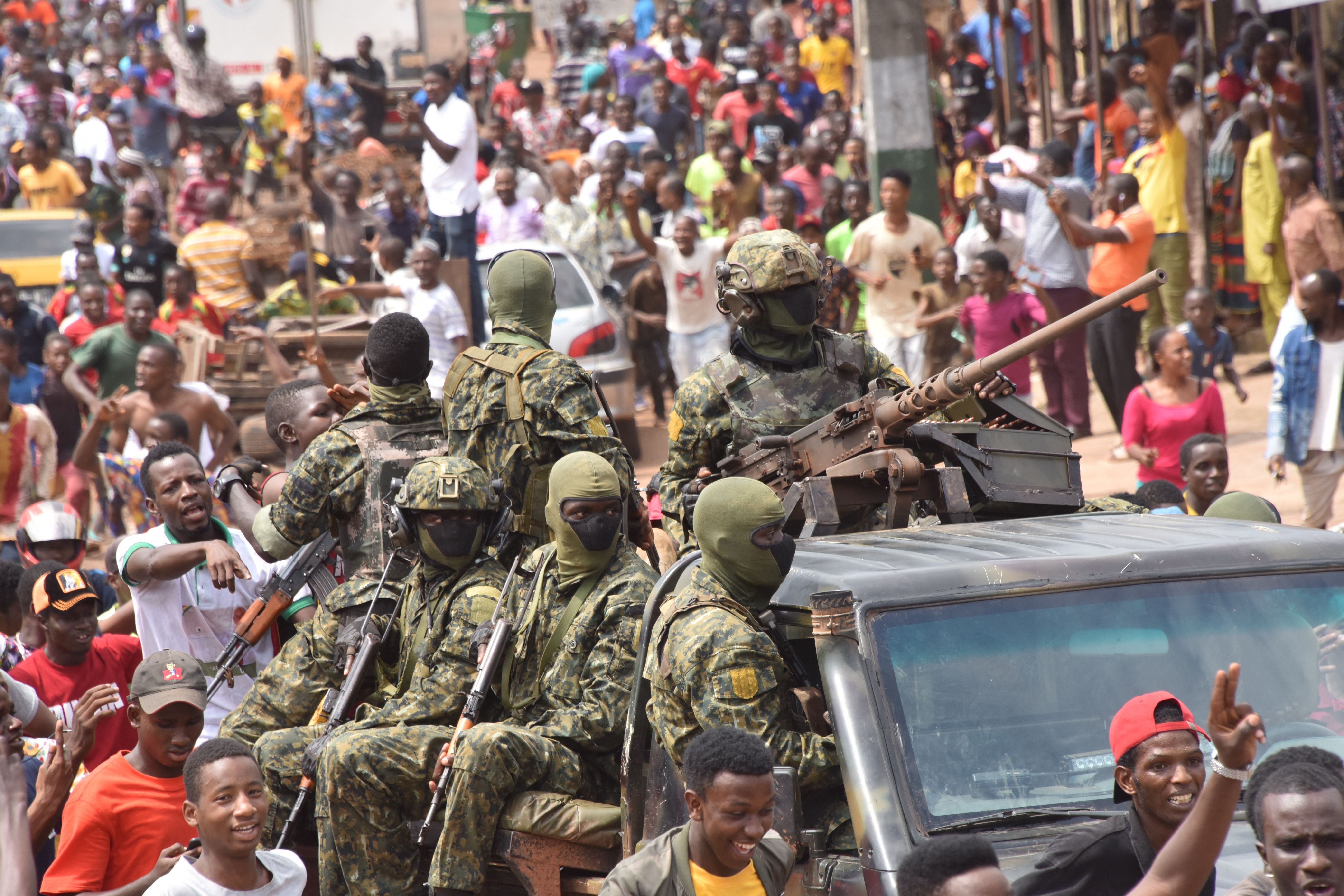 The coup occurred in Guinea just over one week ago