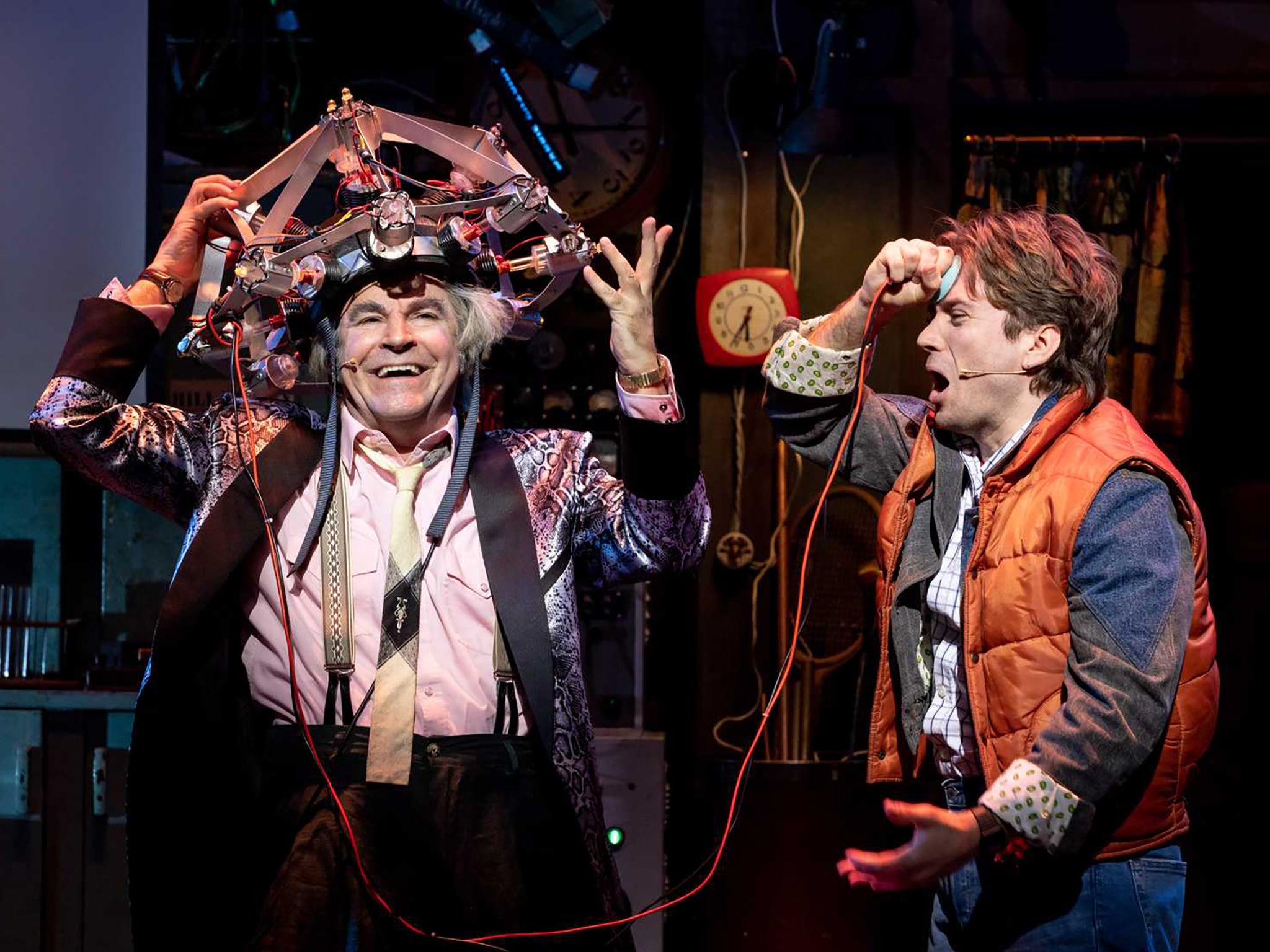 Roger Bart and Olly Dobson play Doc and Marty in ‘Back to the Future: The Musical'