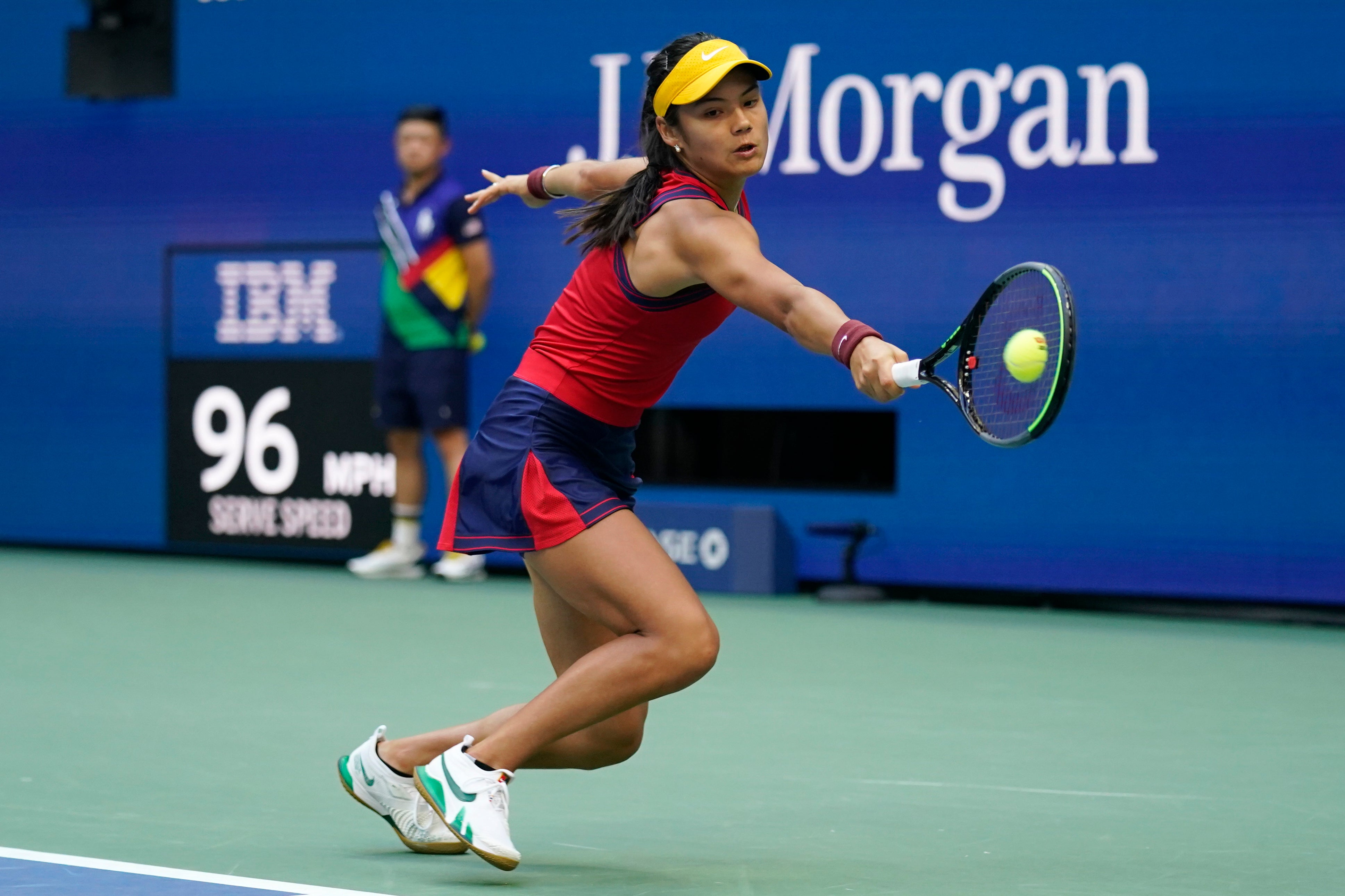 The teenager’s ‘pistol-like’ backhand is simply devastating