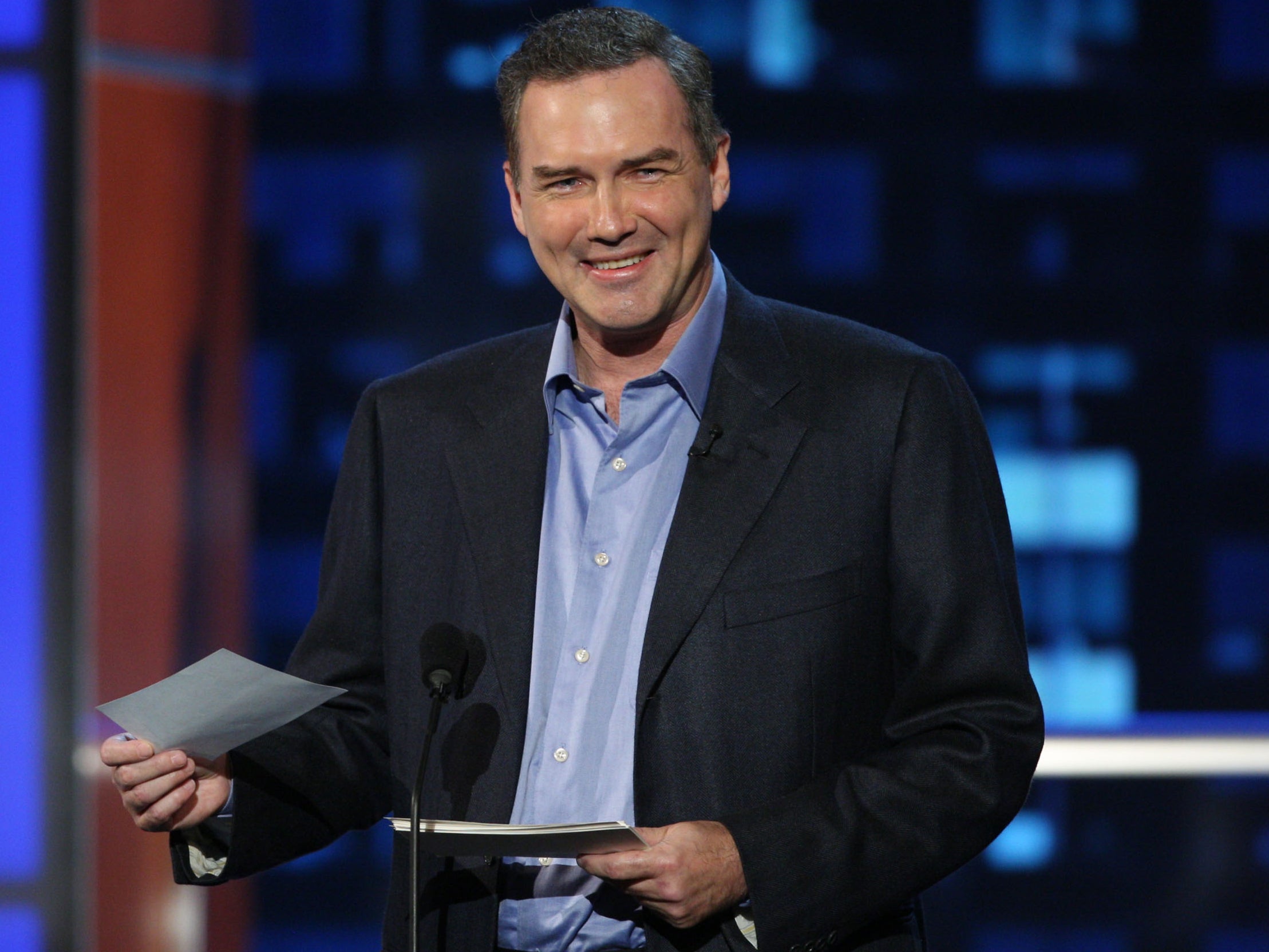 Norm Macdonald on stage during the Comedy Central Roast of Bob Saget on 3 August 2008 in Burbank, California